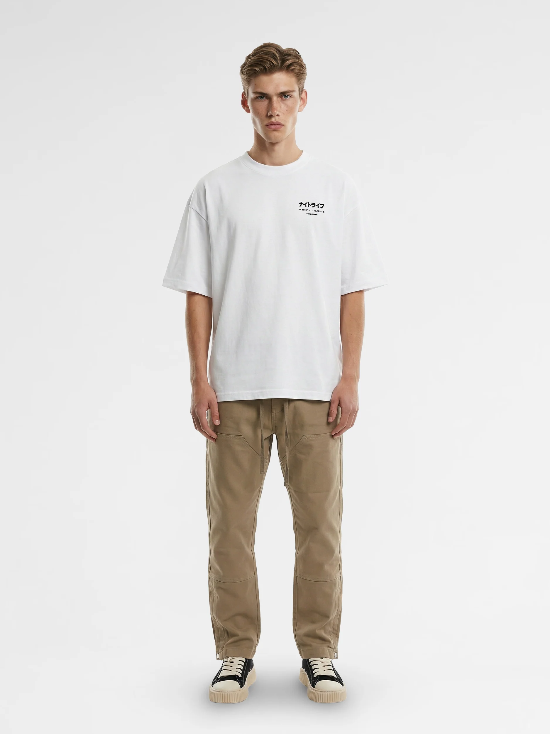 CREW Milano Oversized T-Shirt Logo Print - Image 4