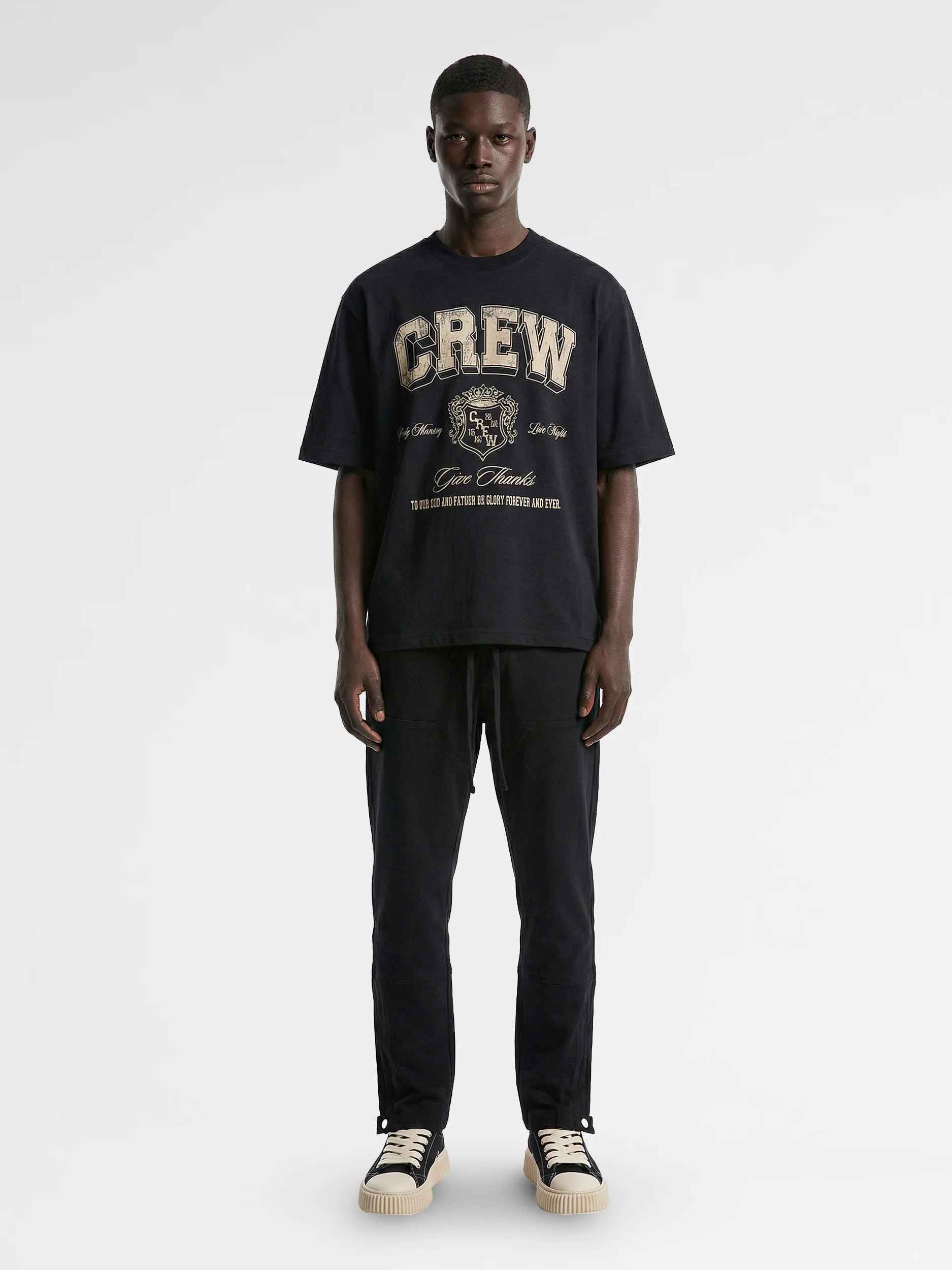 CREW Milano Oversized T-Shirt Logo Print - Image 3