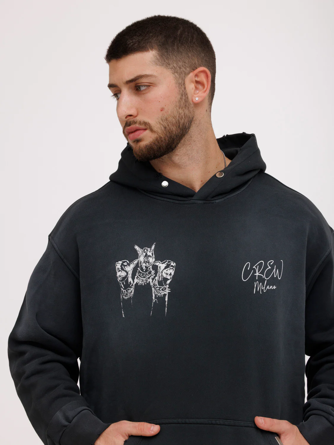 CREW MILANO Relax Dogs Hoodie - Image 4