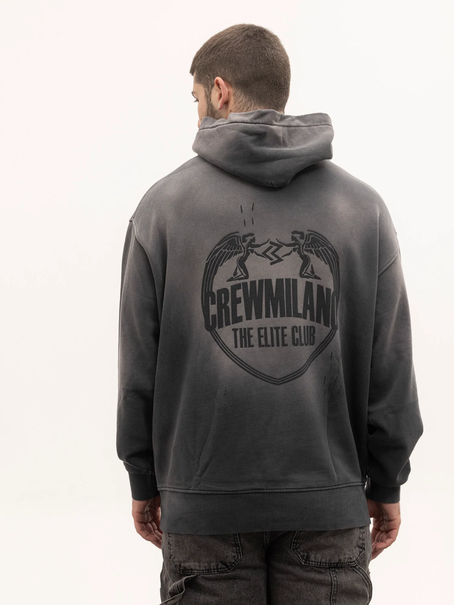 CREW MILANO Relax Logo Hoodie - Image 2