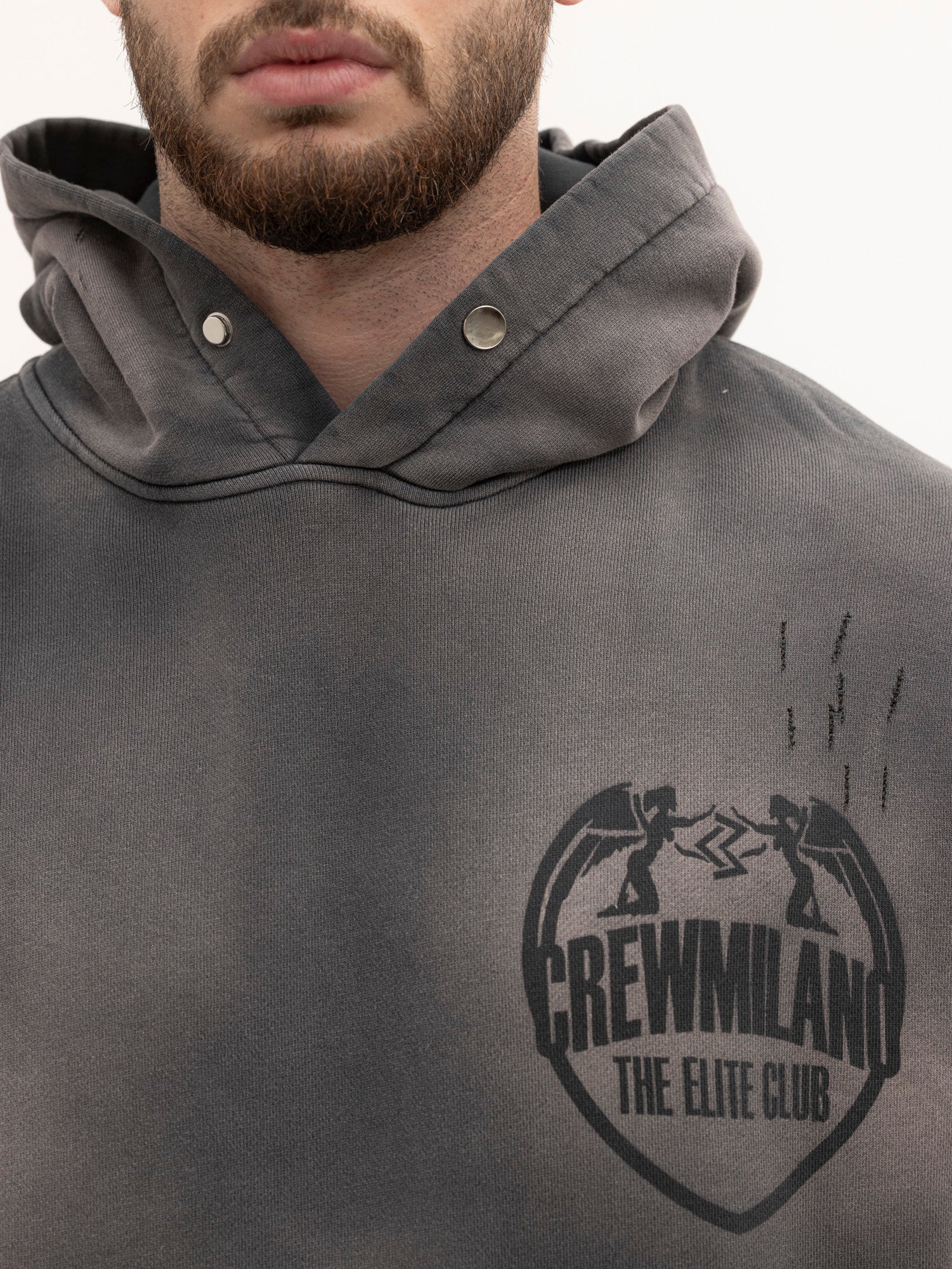 CREW MILANO Relax Logo Hoodie - Image 3