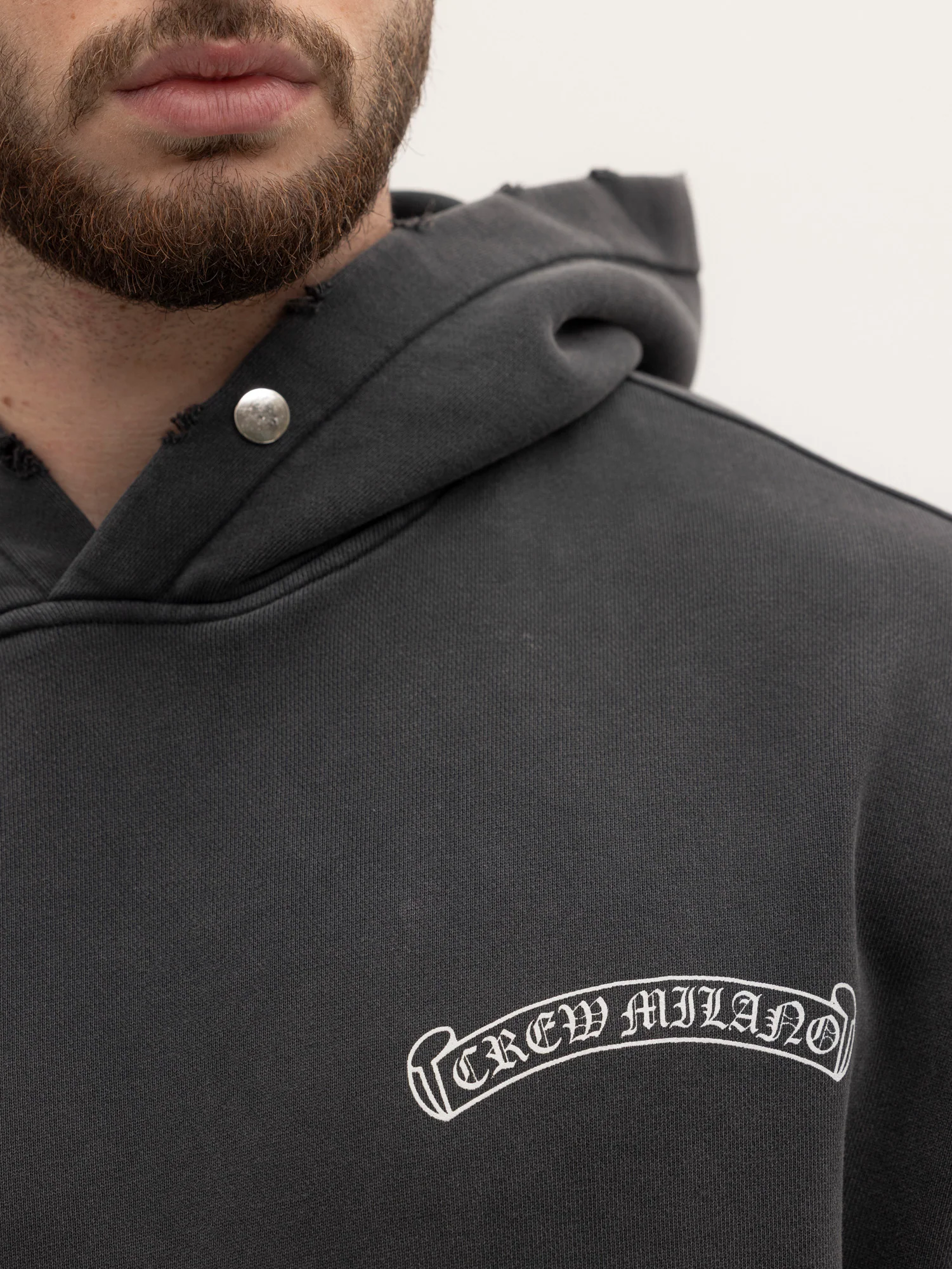 CREW MILANO Relax Logo Hoodie - Image 3