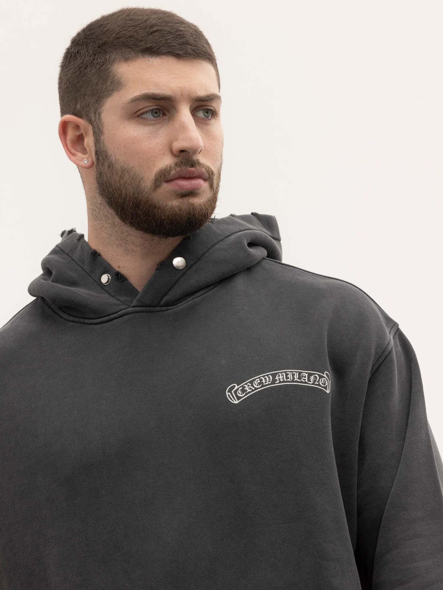 CREW MILANO Relax Logo Hoodie - Image 5