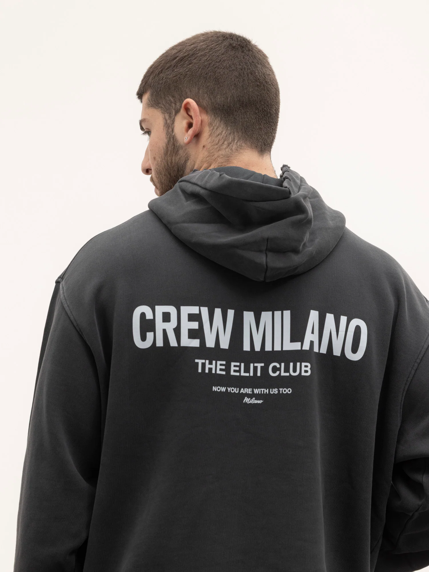 CREW MILANO Relax Logo Hoodie - Image 2