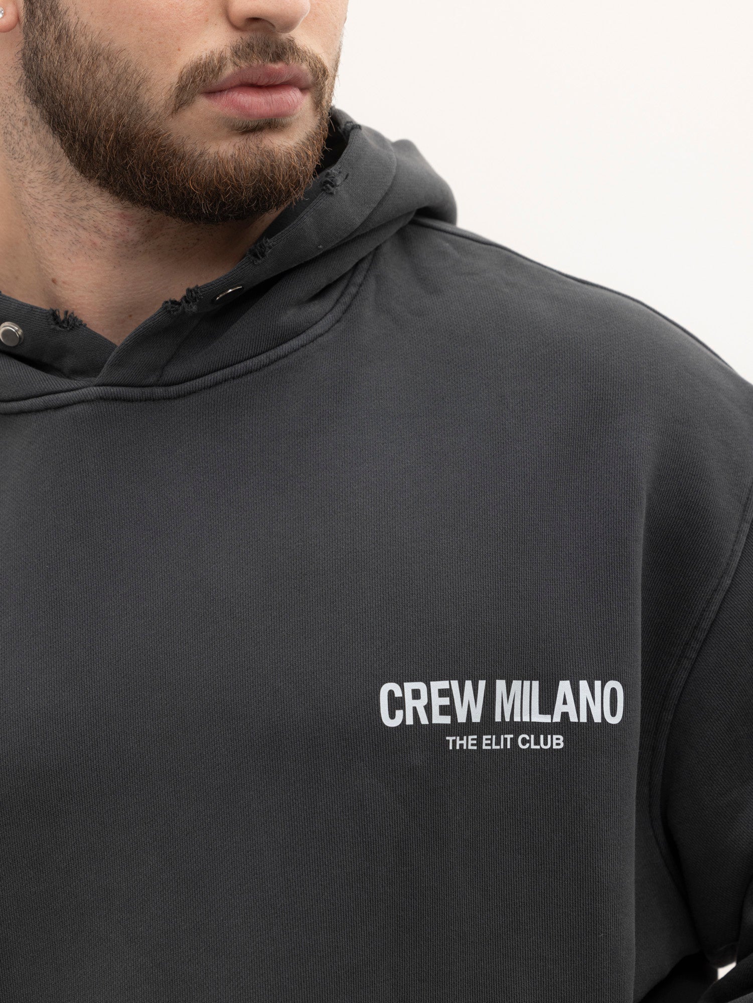 CREW MILANO Relax Logo Hoodie - Image 3