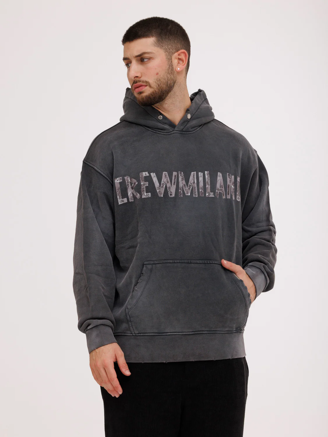 CREW MILANO Relax Logo Hoodie - Image 3