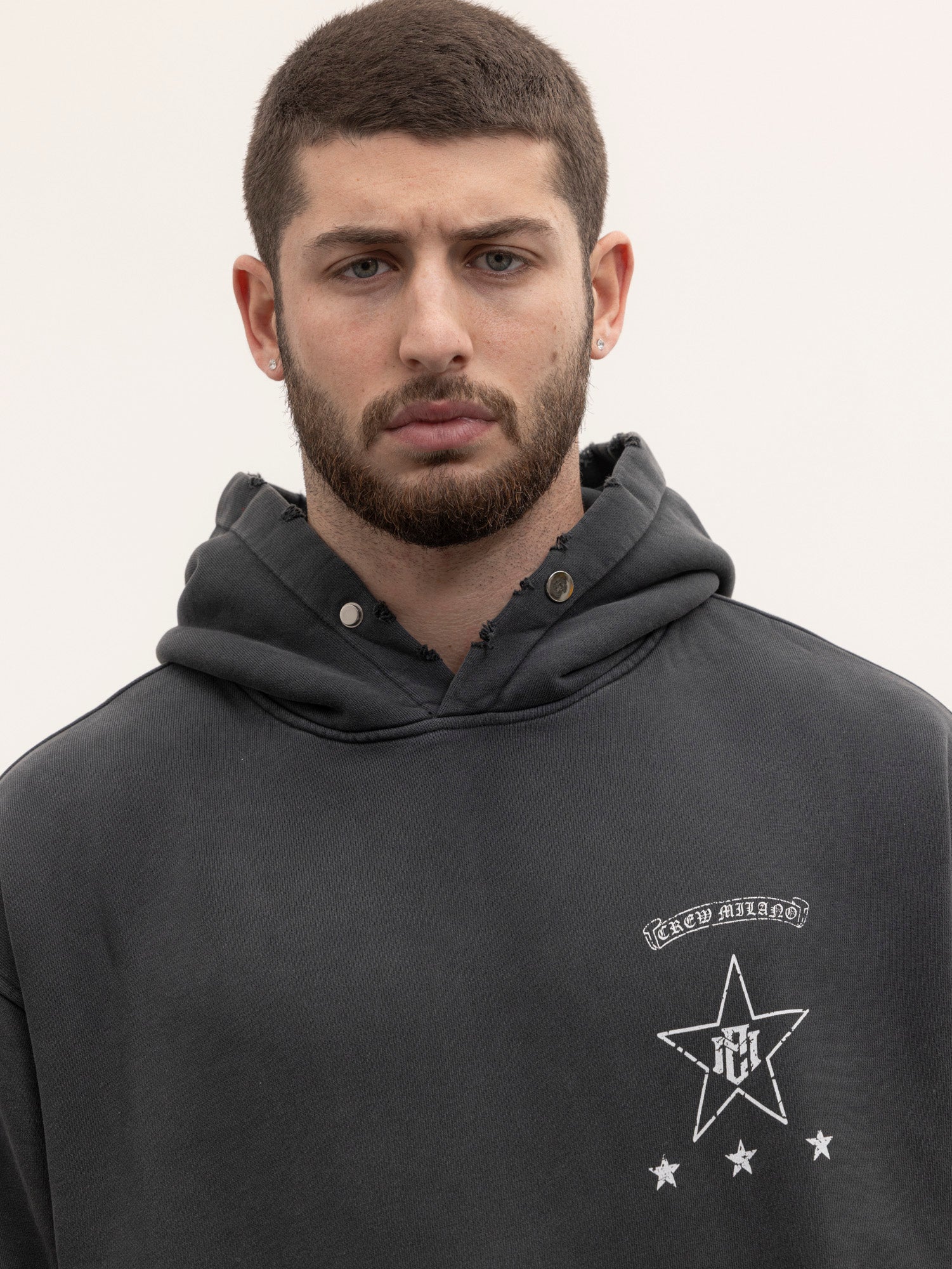 CREW MILANO Relax Logo Hoodie - Image 2