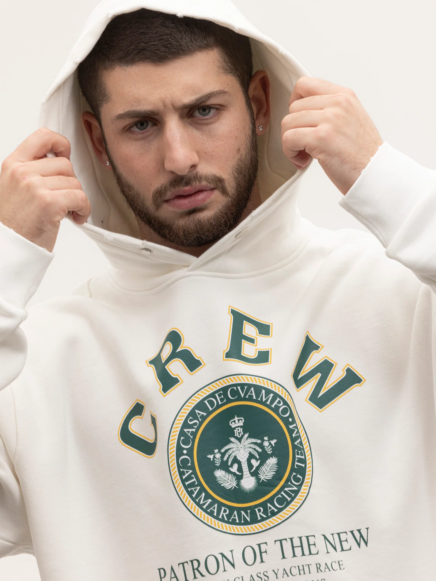 CREW MILANO Relax Logo Hoodie - Image 2