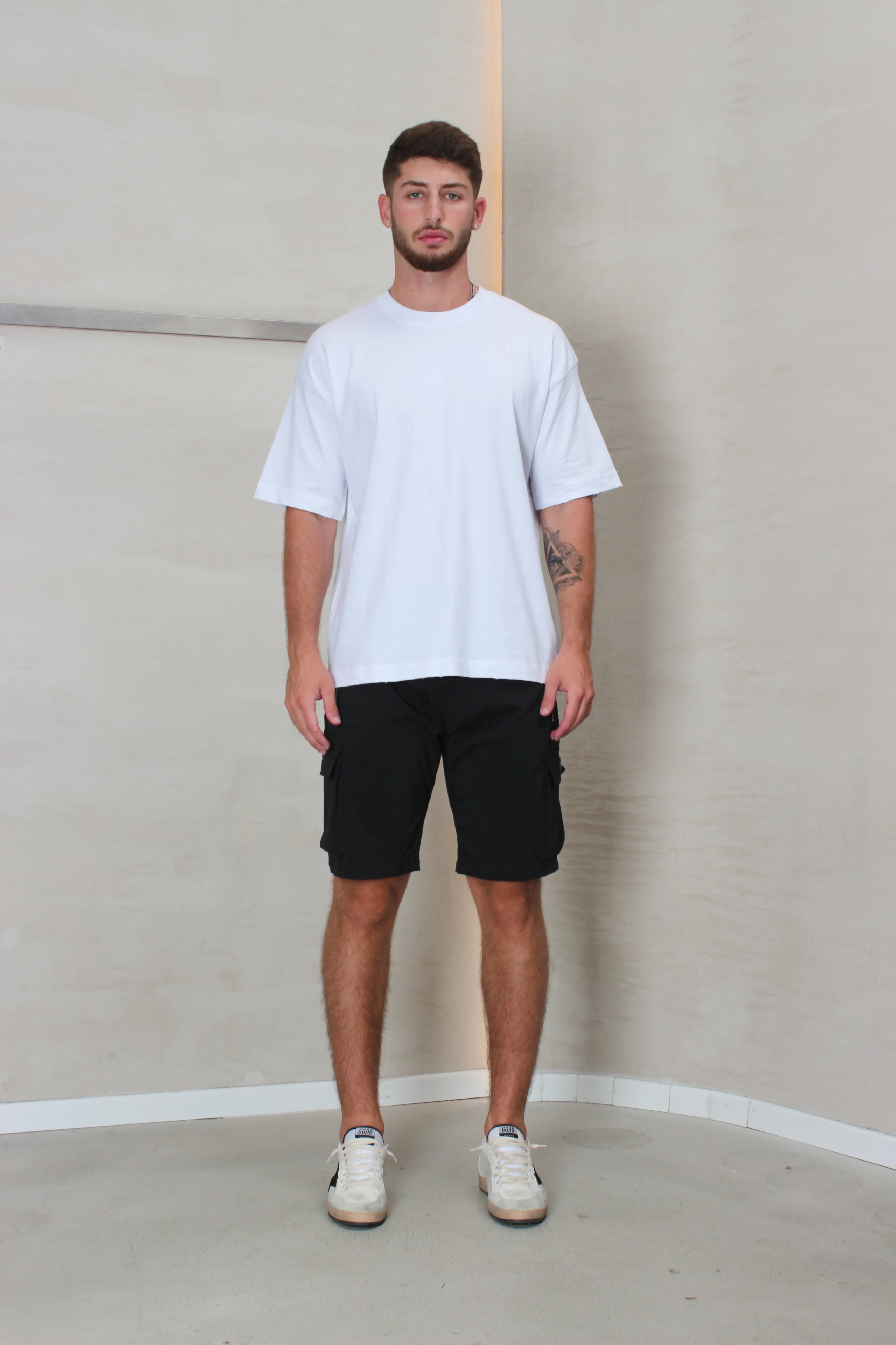 CREW Milano Short Cargo Pants Zipper Long Pocket - Image 12