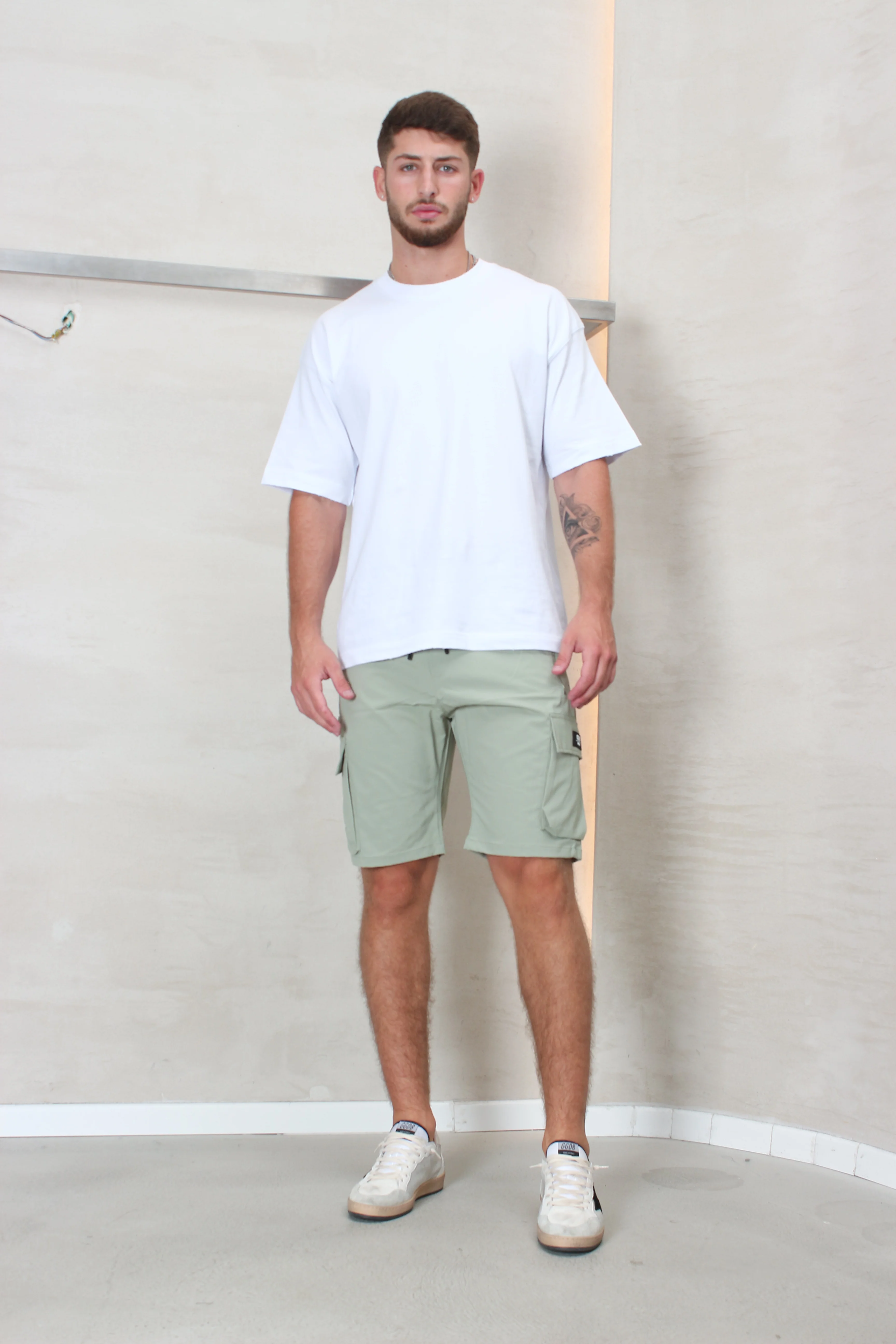 CREW Milano Short Cargo Pants Zipper Long Pocket - Image 17