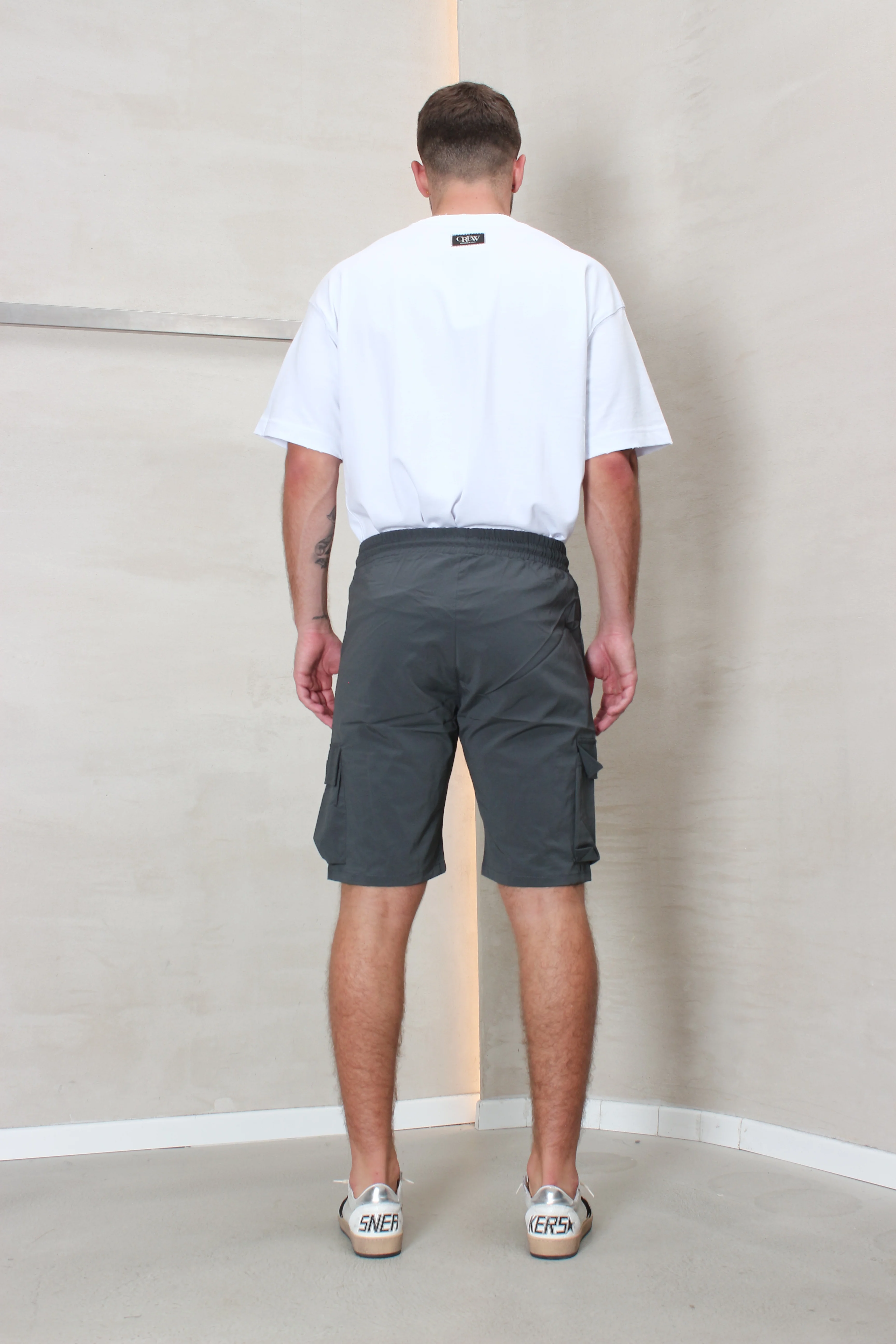 CREW Milano Short Cargo Pants Zipper Long Pocket - Image 25