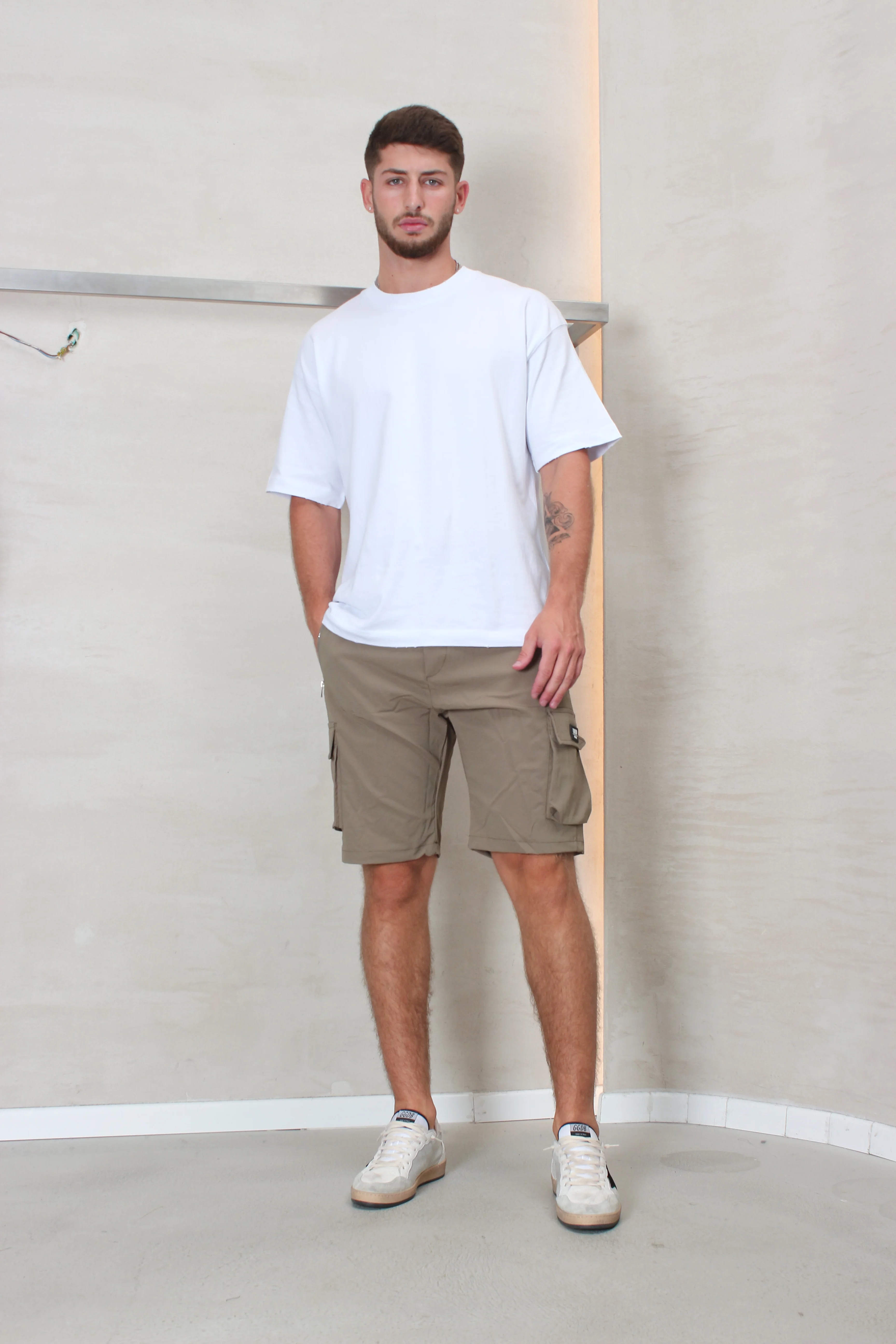 CREW Milano Short Cargo Pants Zipper Long Pocket - Image 32