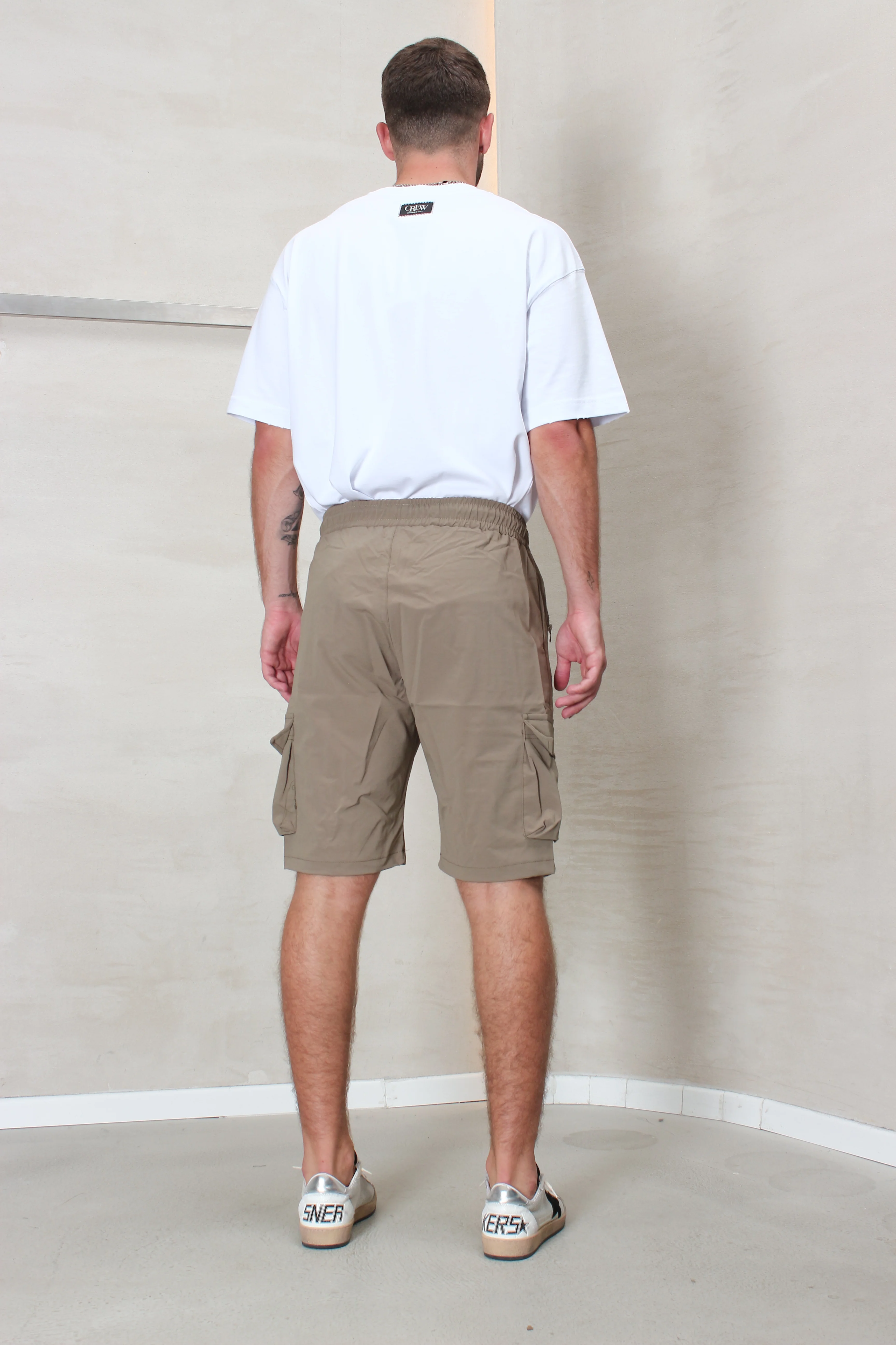CREW Milano Short Cargo Pants Zipper Long Pocket - Image 35