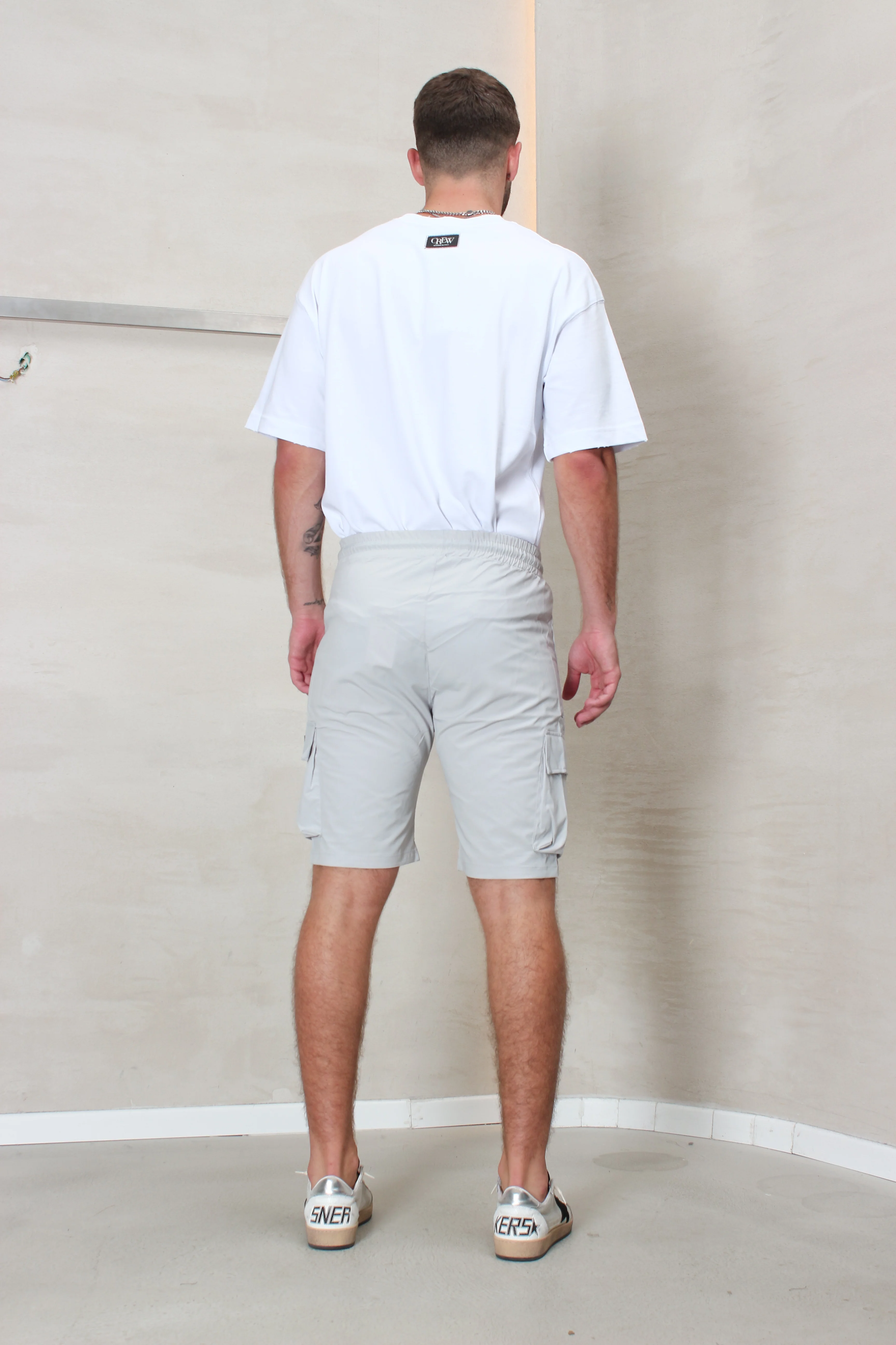 CREW Milano Short Cargo Pants Zipper Long Pocket - Image 5