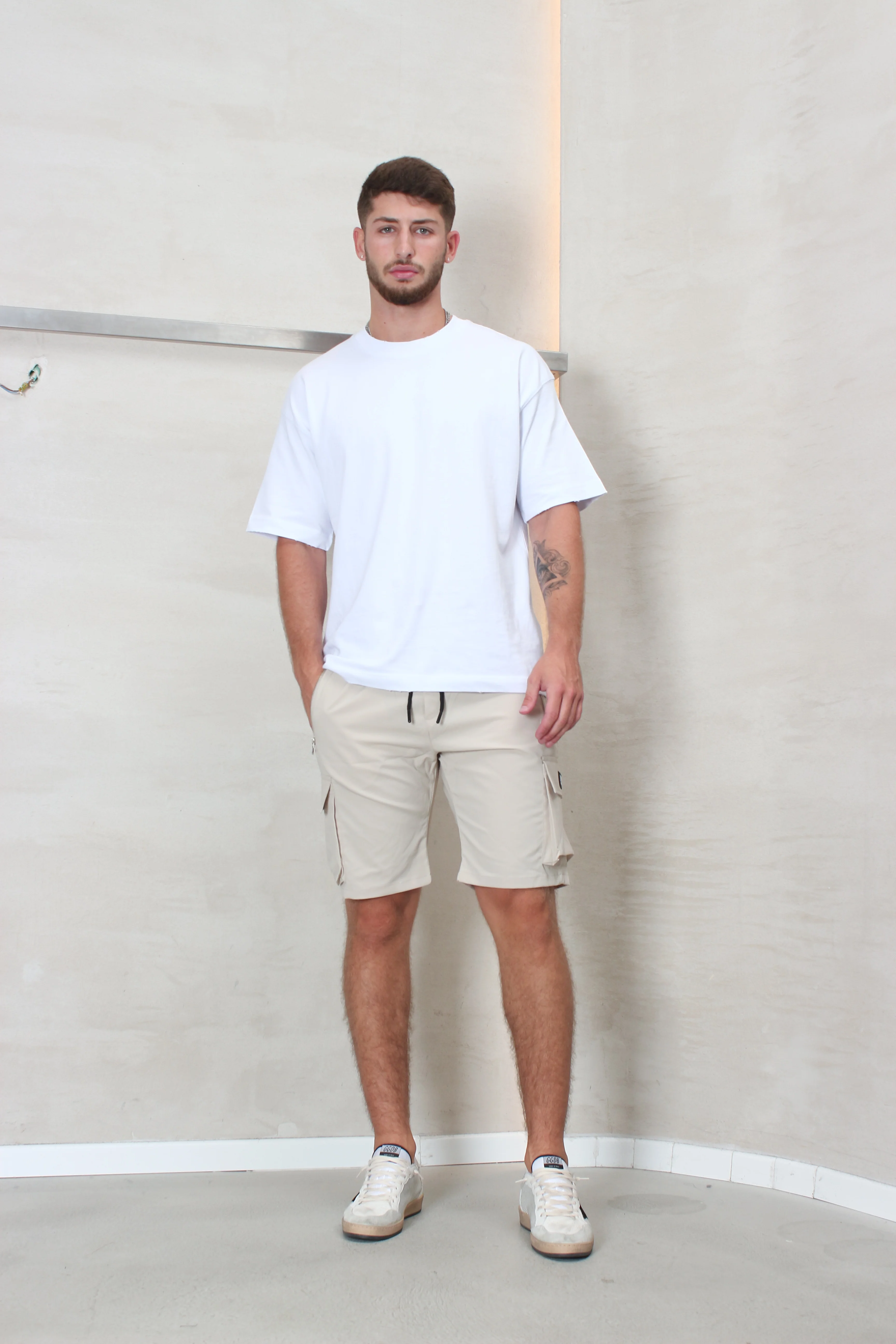 CREW Milano Short Cargo Pants Zipper Long Pocket - Image 6