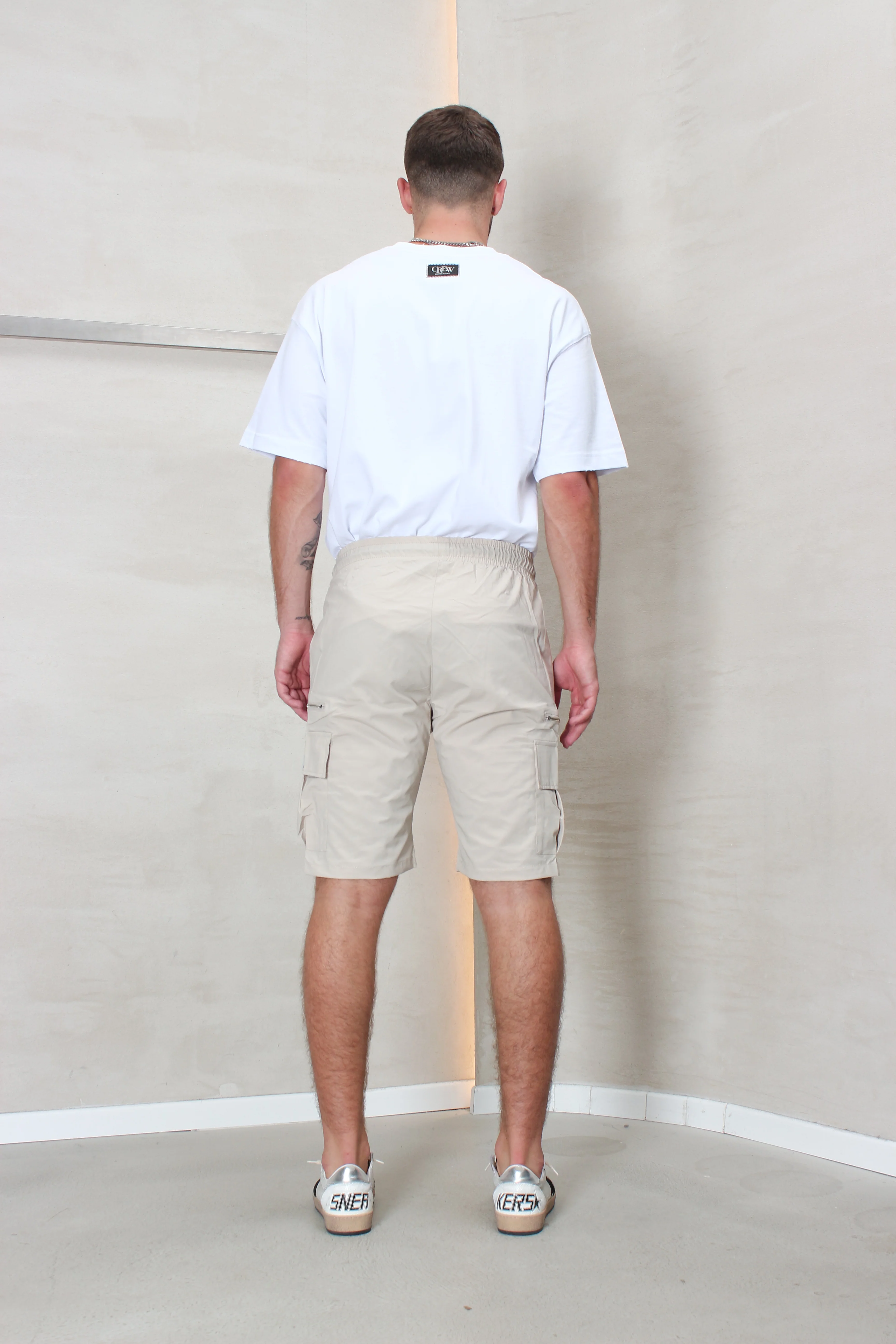CREW Milano Short Cargo Pants Zipper Wide Pocket - Image 10