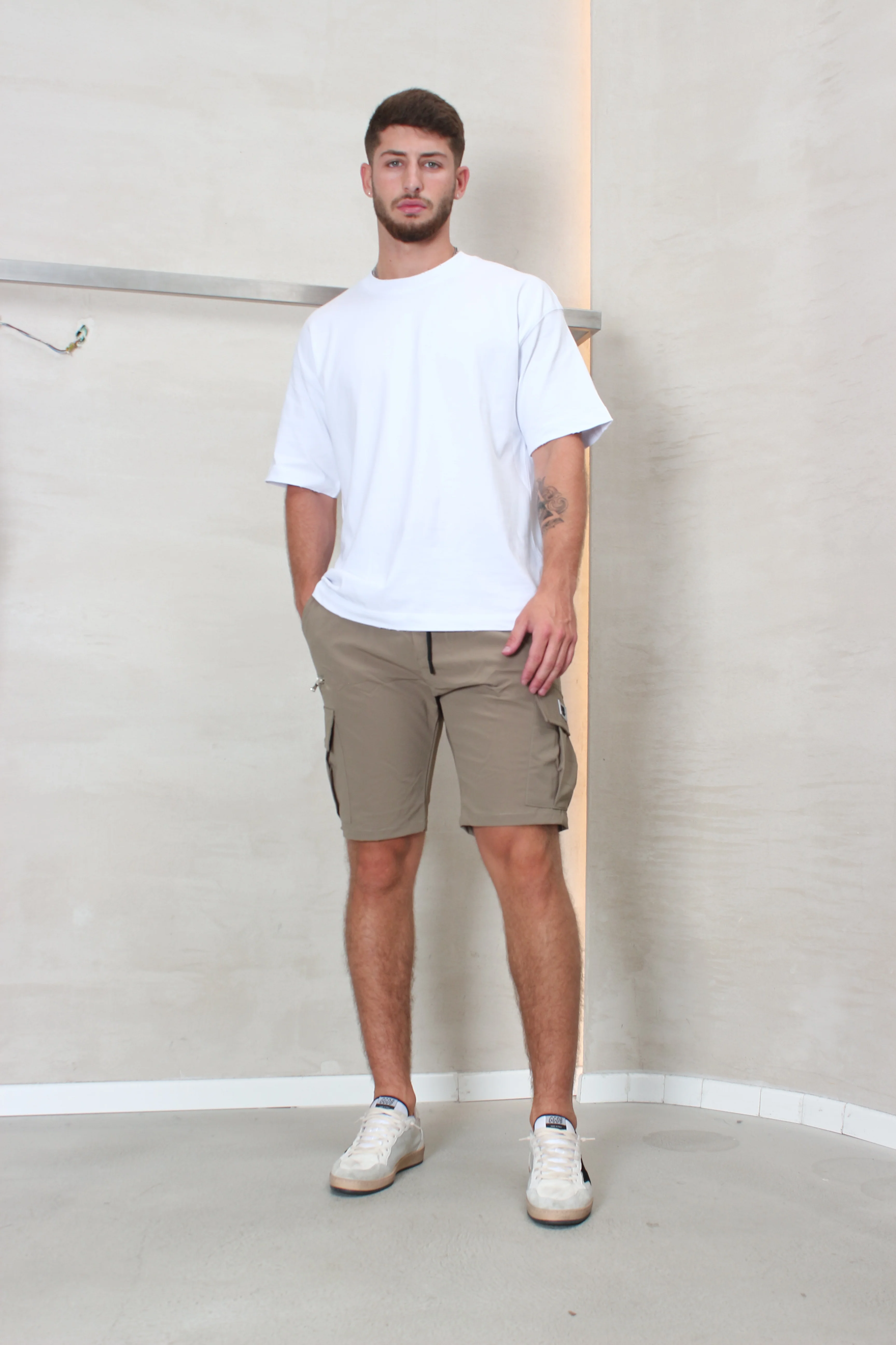 CREW Milano Short Cargo Pants Zipper Wide Pocket - Image 17