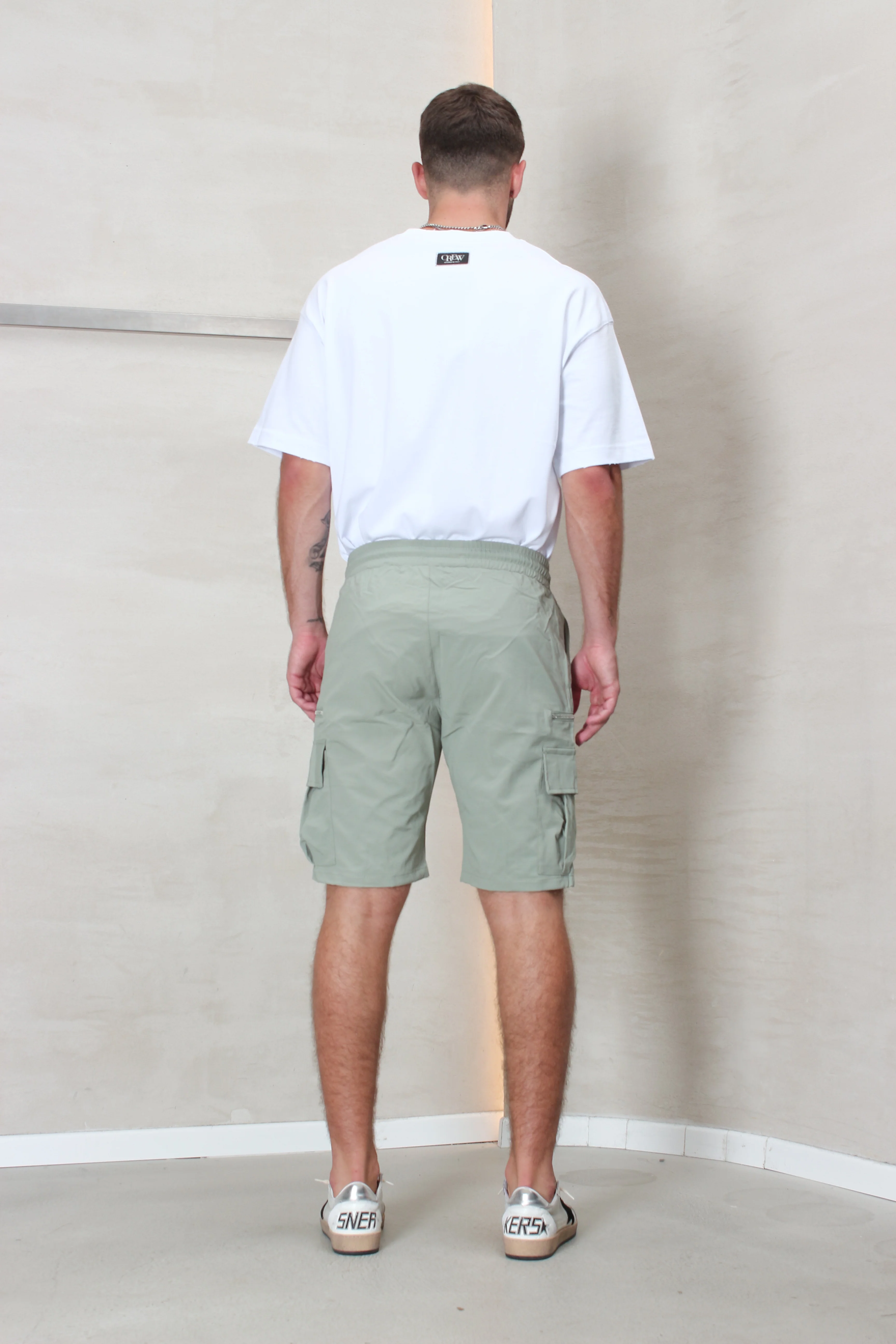 CREW Milano Short Cargo Pants Zipper Wide Pocket - Image 31