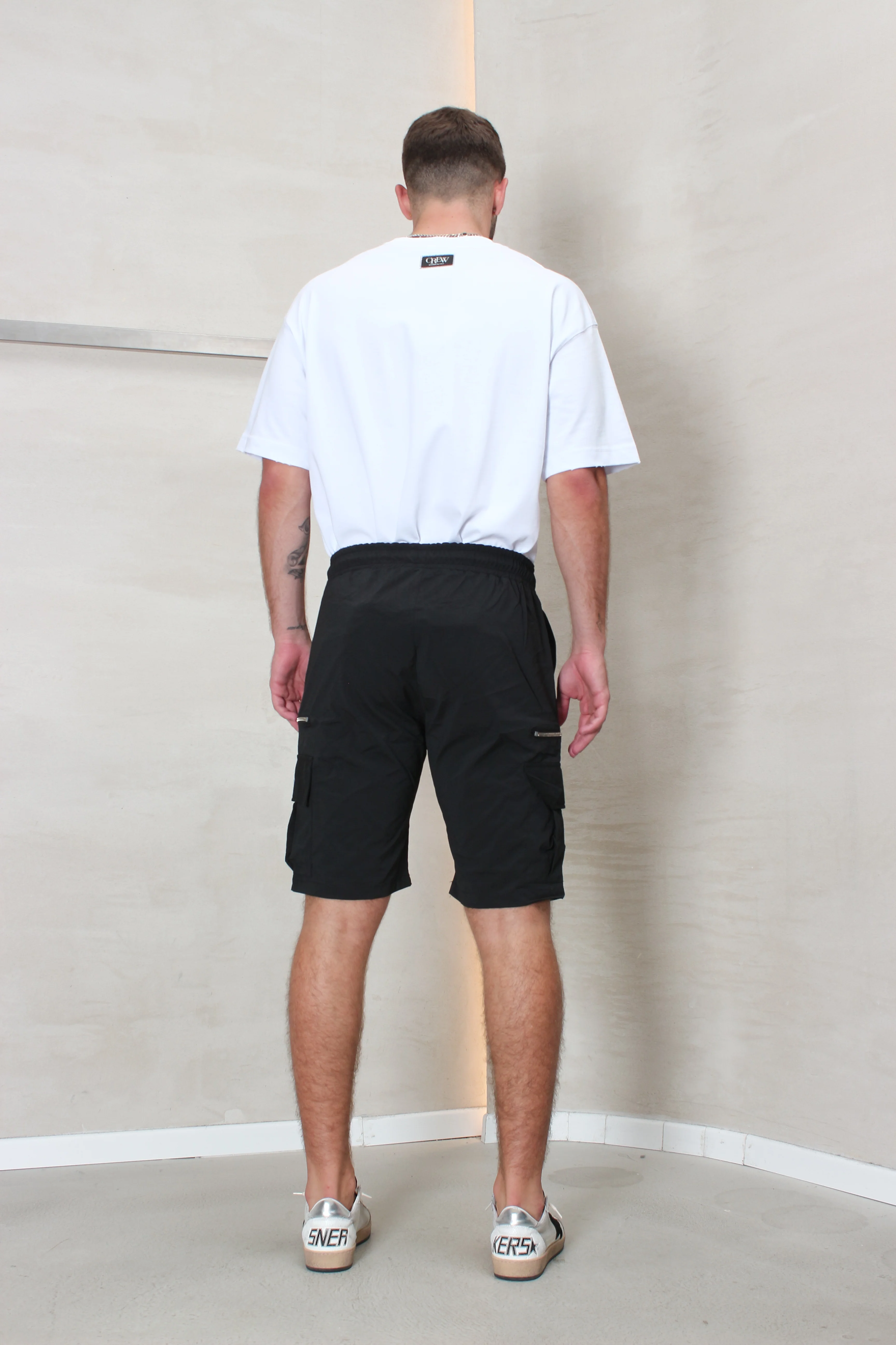CREW Milano Short Cargo Pants Zipper Wide Pocket - Image 5