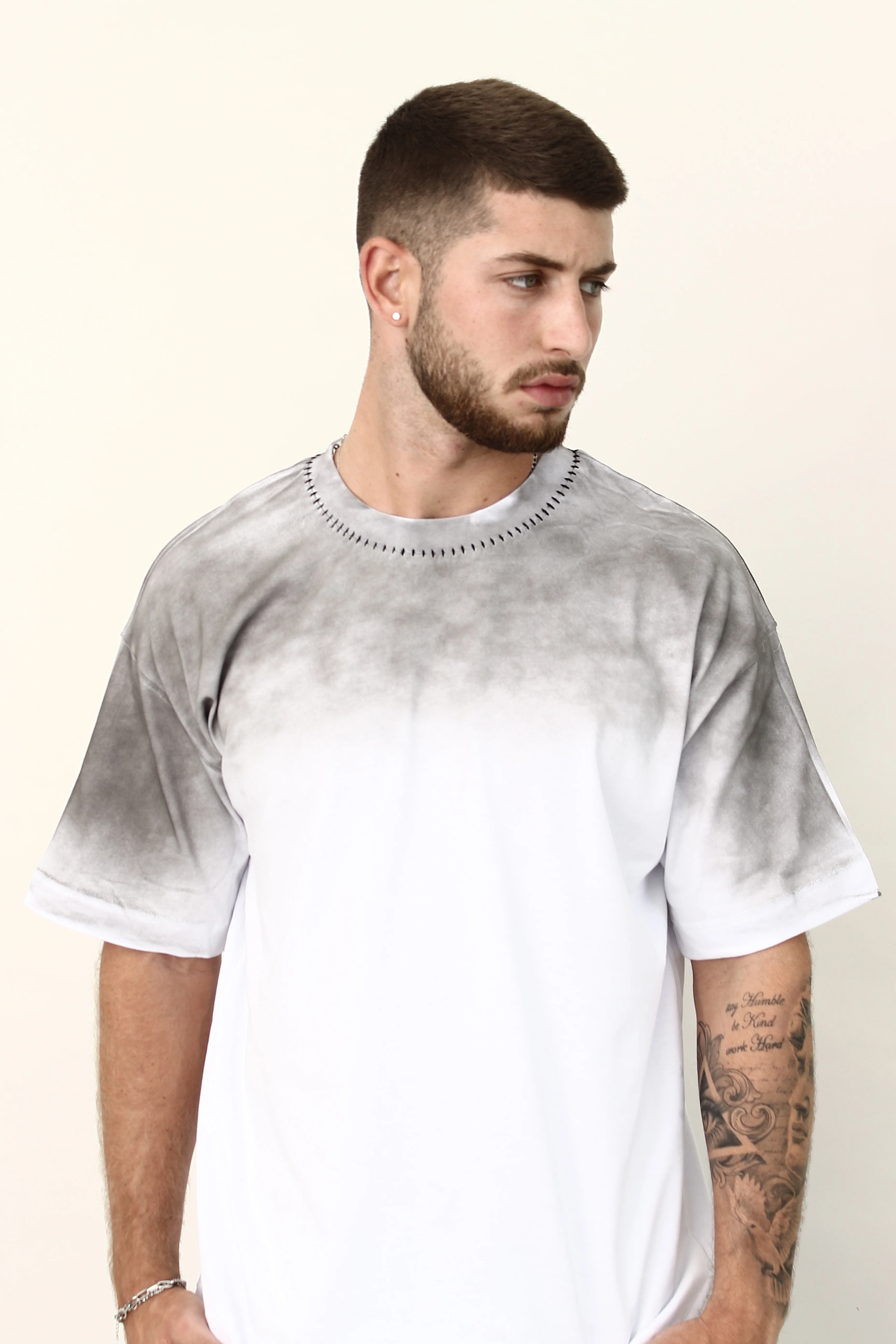 CREW Milano Spray Neck Oversized T-Shirt - Image 5