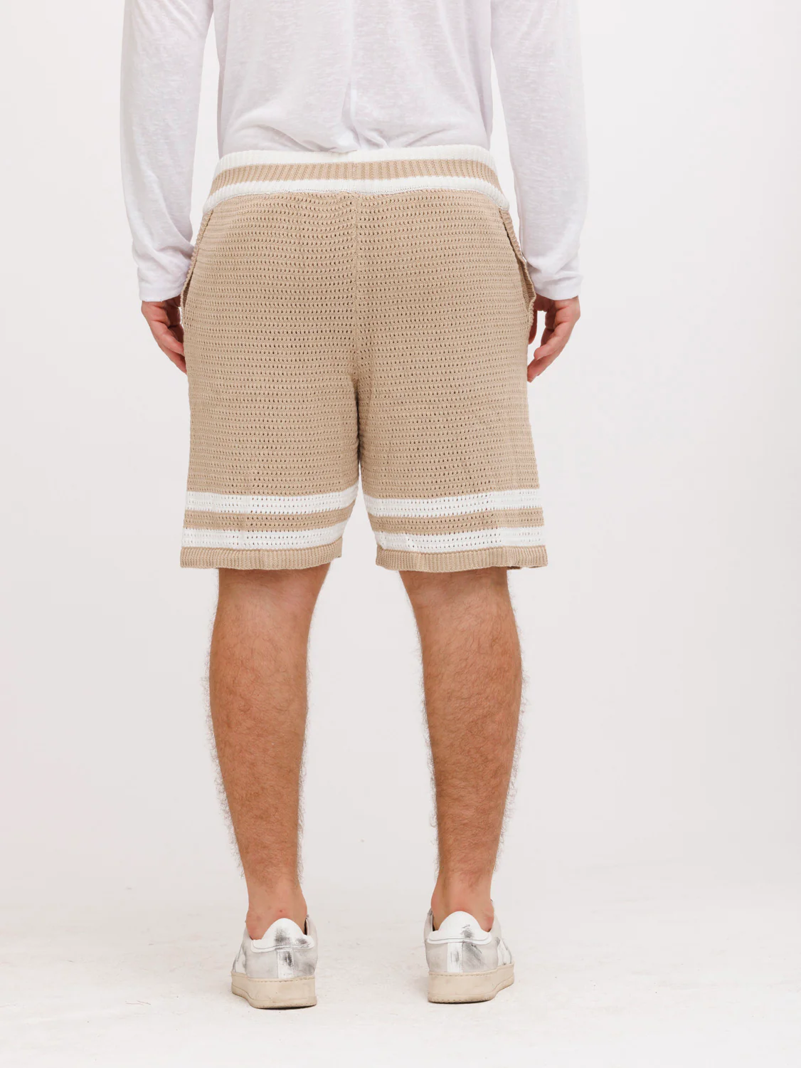 CREW Milano Tennis Shorts Knitwear Brown - Image 4