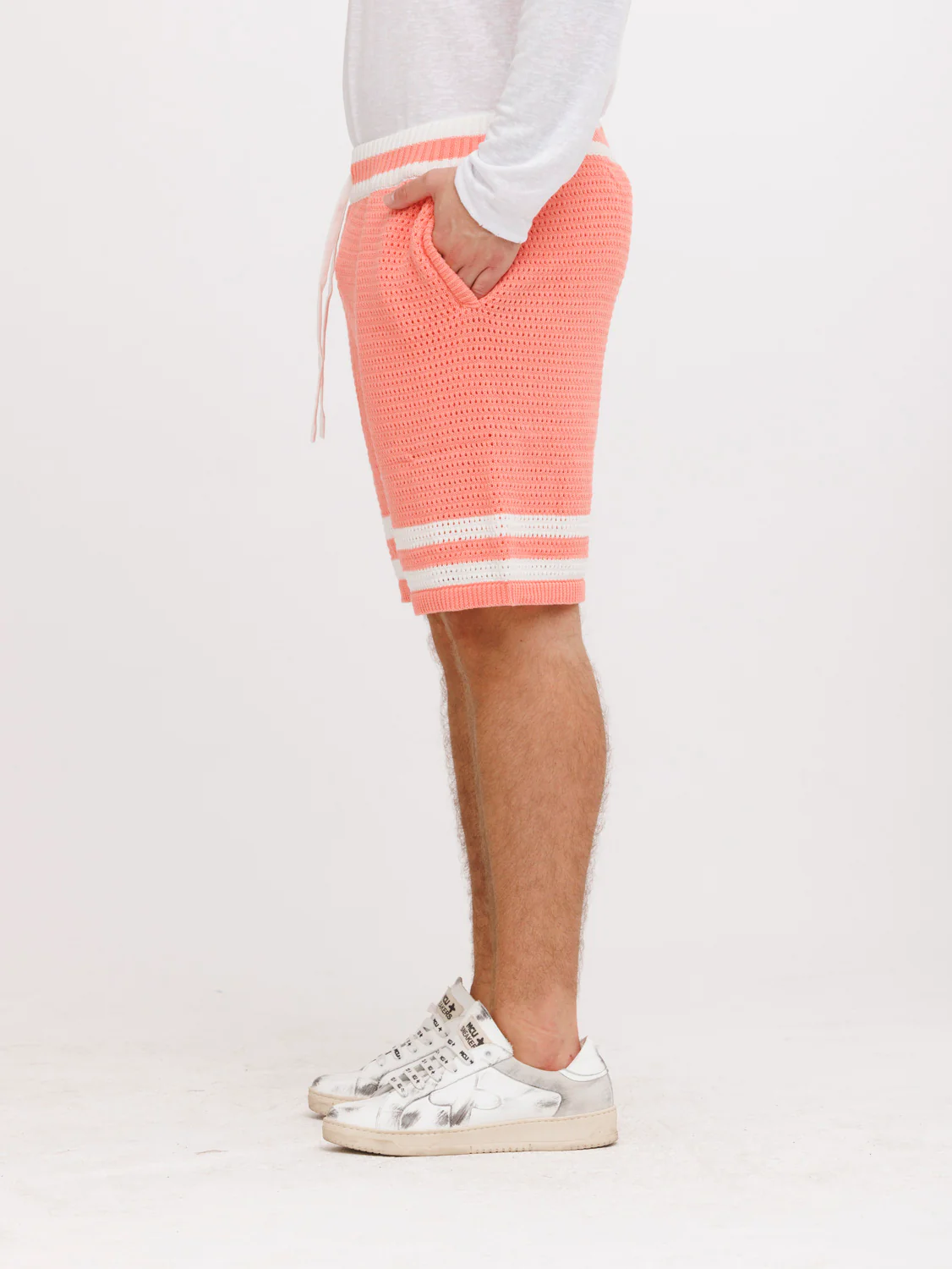 CREW Milano Tennis Shorts Knitwear Pink - Image 3