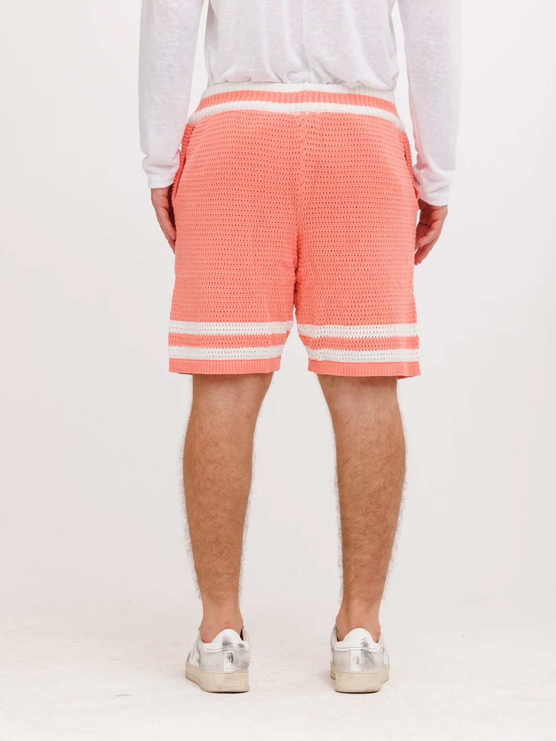 CREW Milano Tennis Shorts Knitwear Pink - Image 4