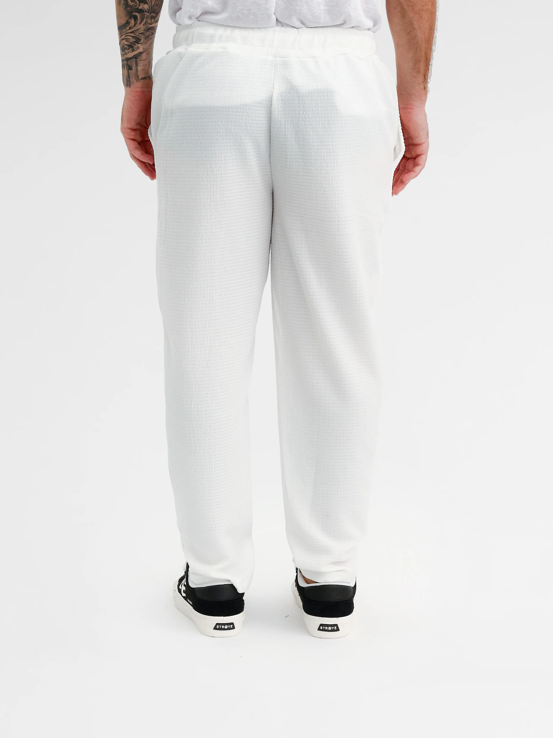 CREW MILANO Waffle Pants White - Image 6