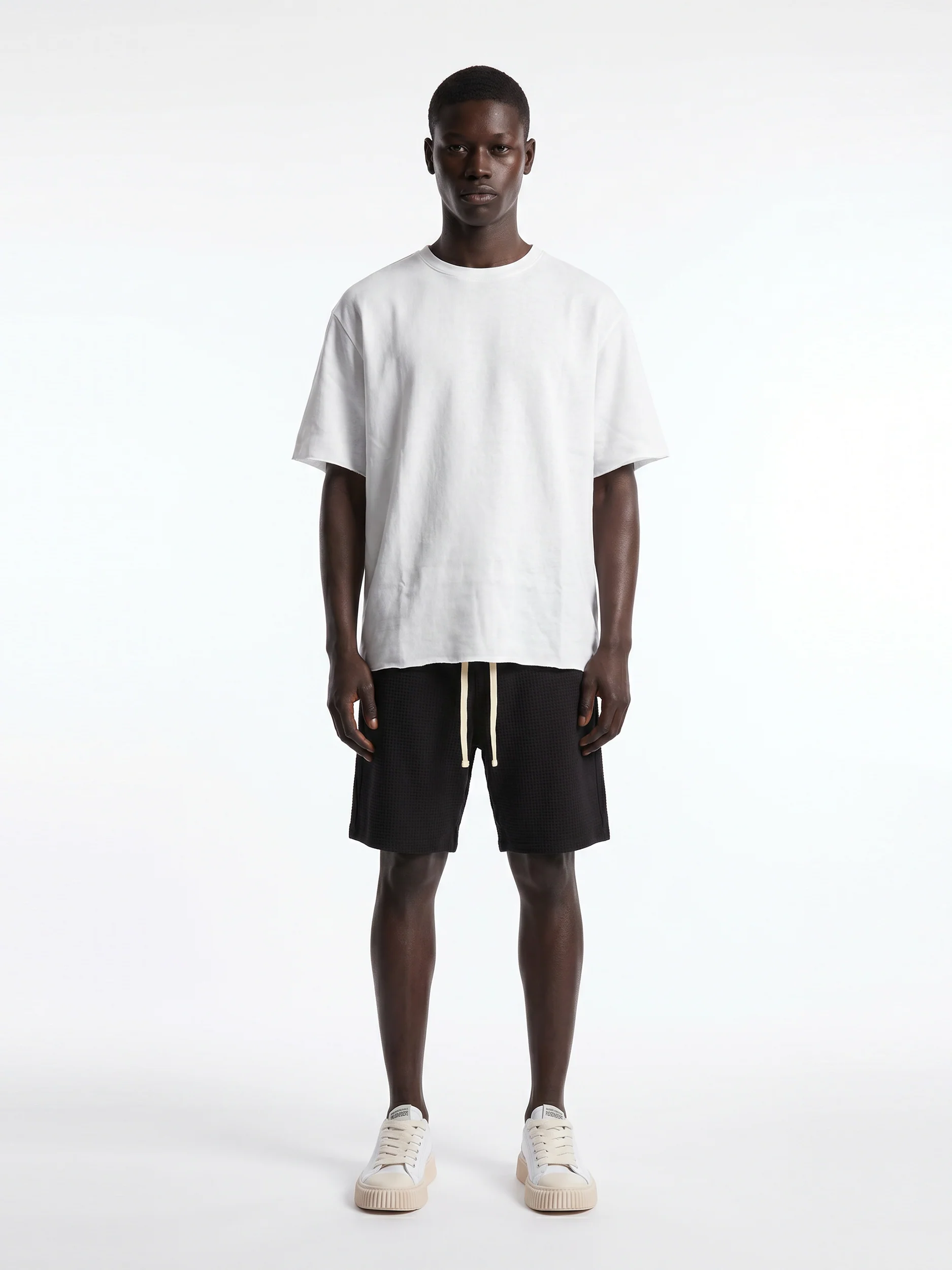 CREW Milano Waffle Shorts Black - Image 3