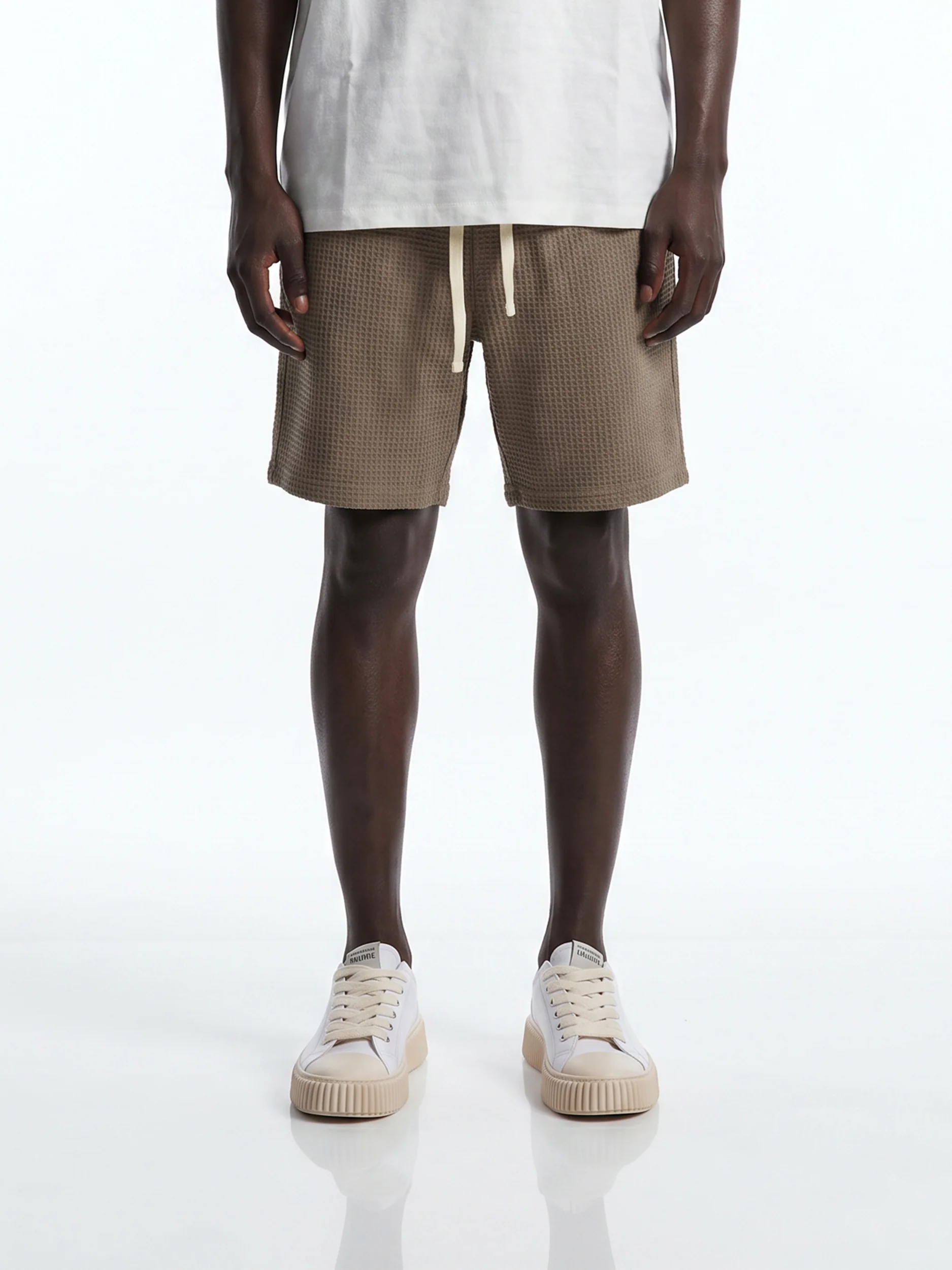 CREW Milano Waffle Shorts Khaki