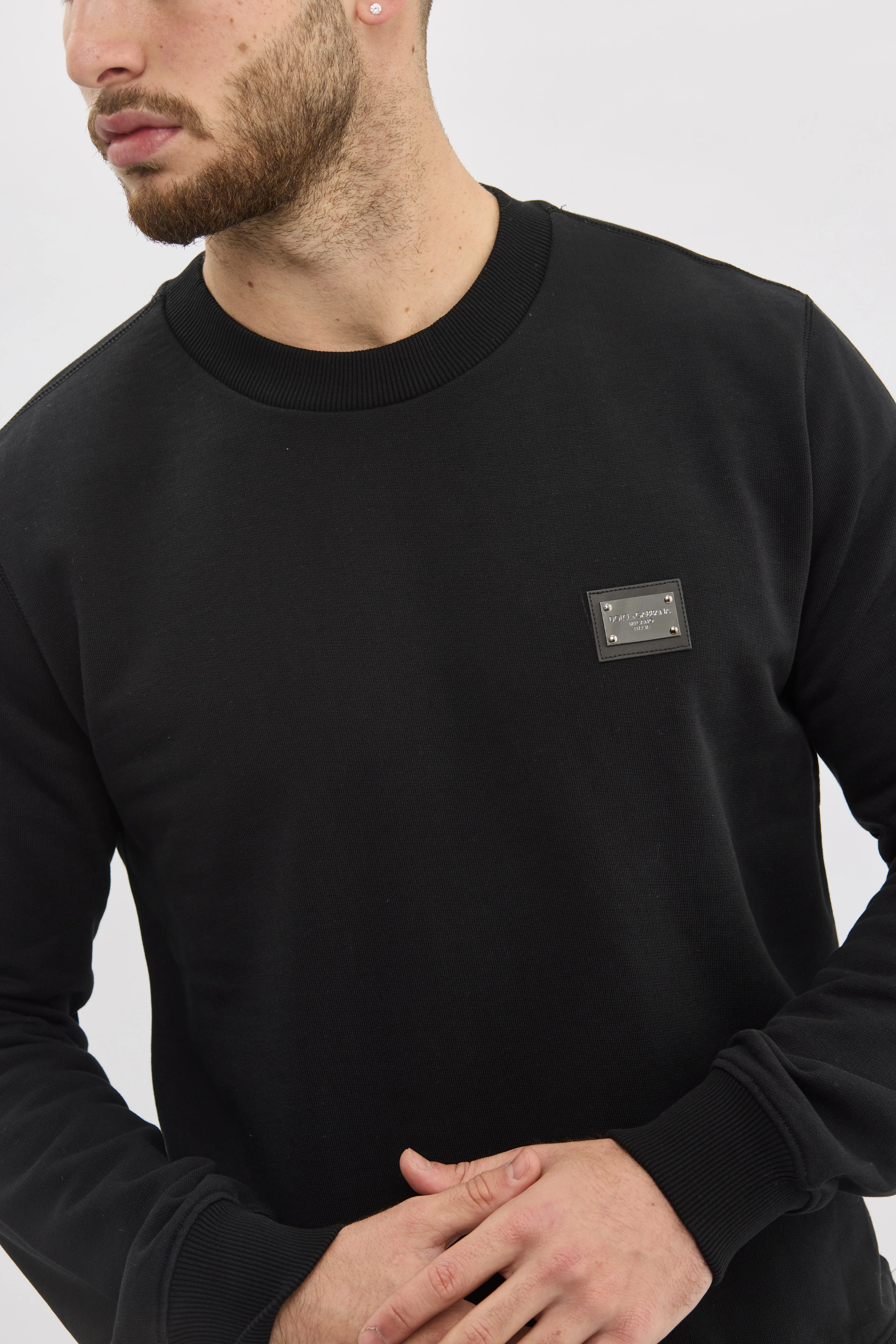 Dolce & Gabbana Black Logo Sweatshirt - Image 2