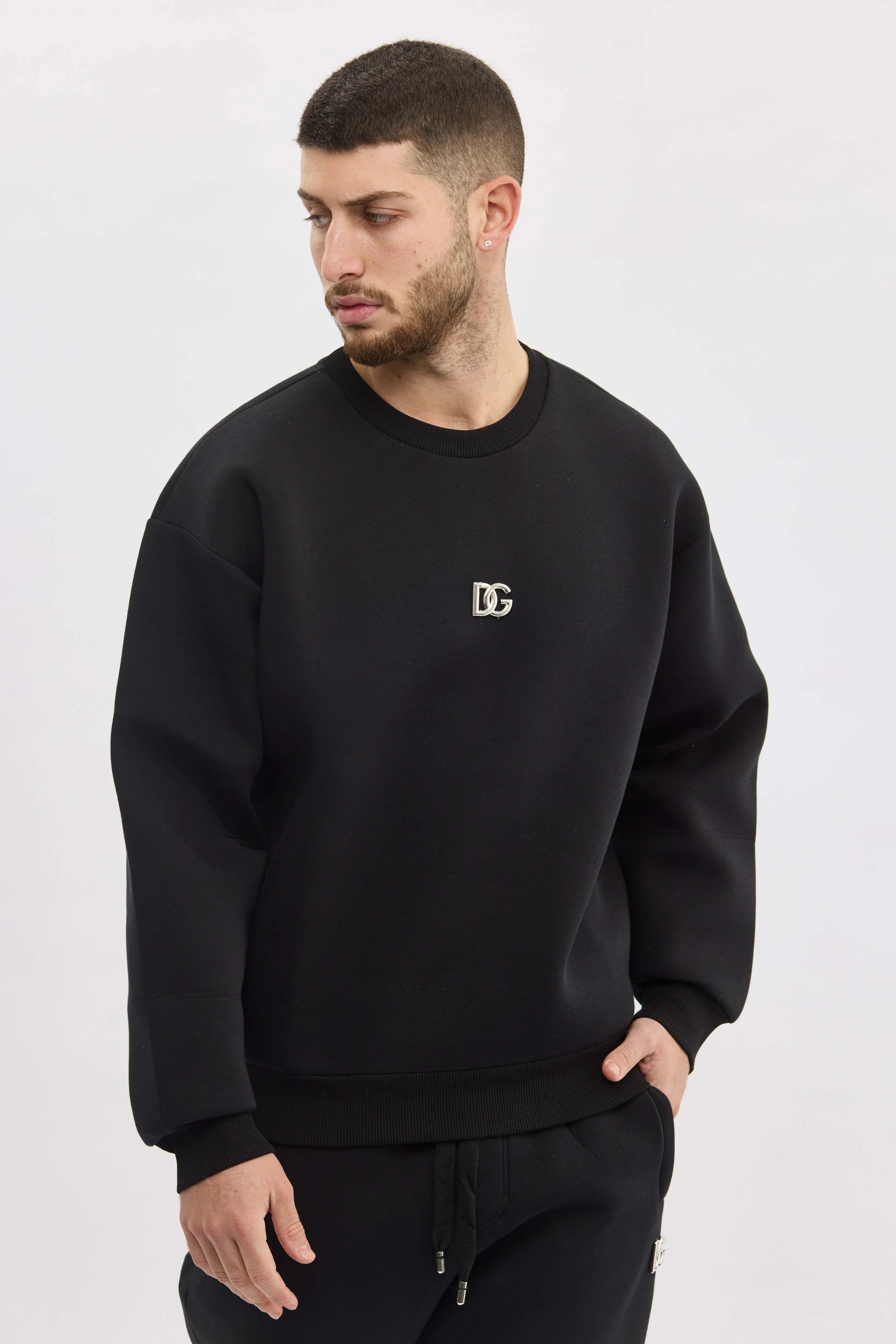 Dolce & Gabbana Black Logo Sweatshirt - Image 3