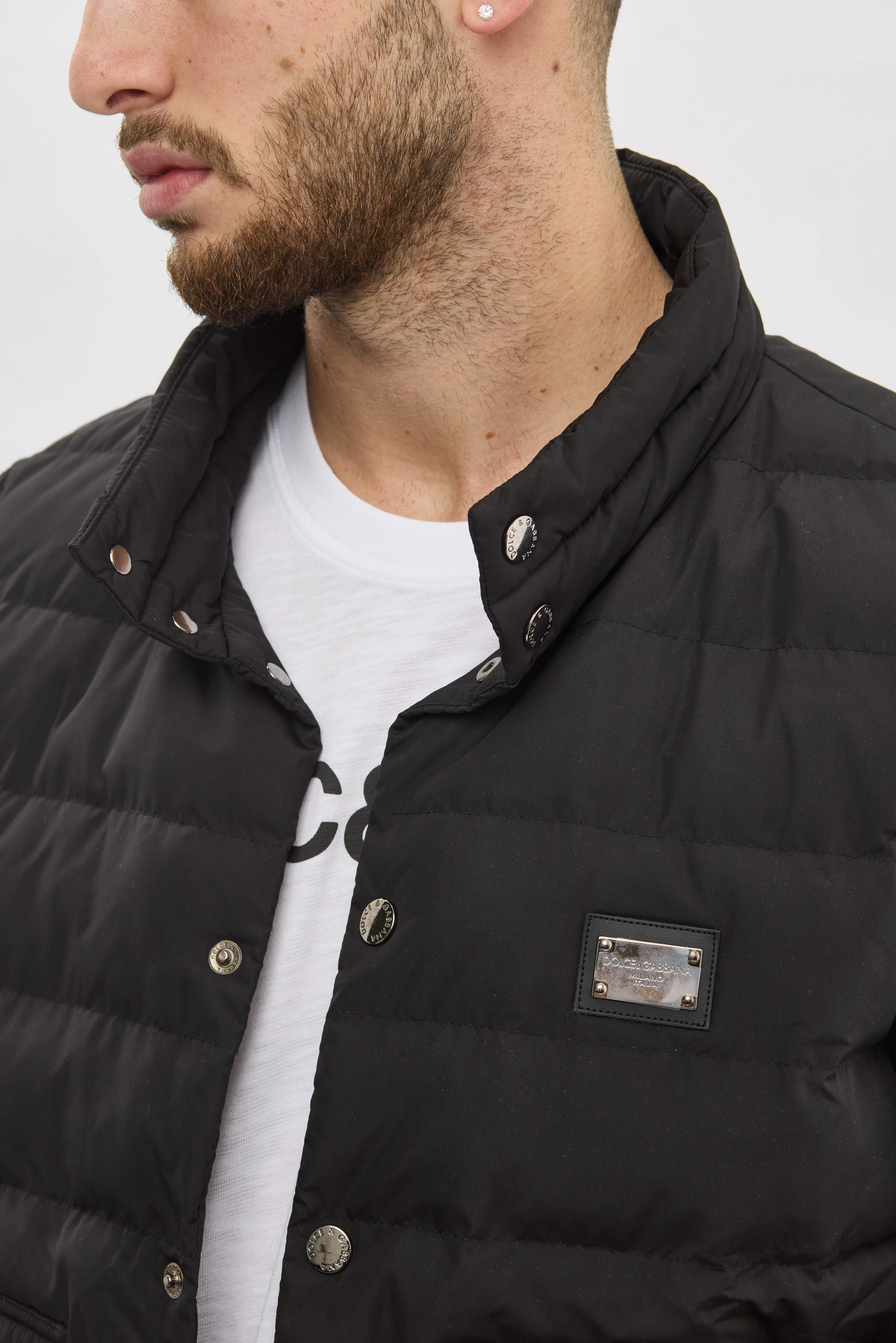 Dolce & Gabbana Black Padded Vest - Image 5