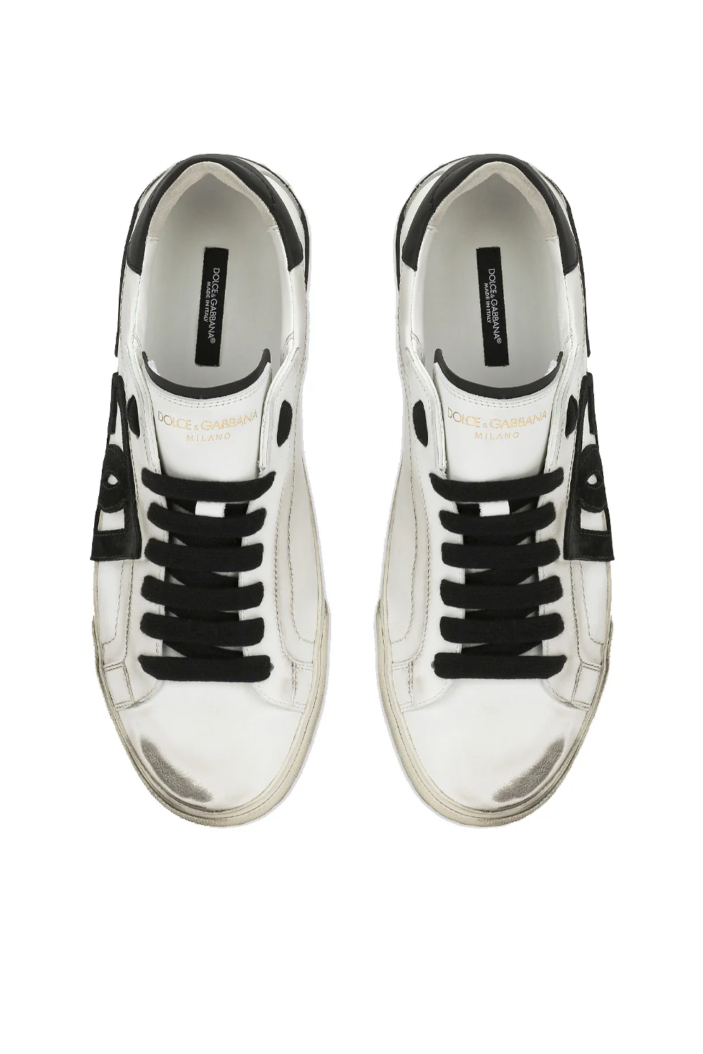 Dolce & Gabbana Calfskin Portofino Vintage sneakers - Image 4