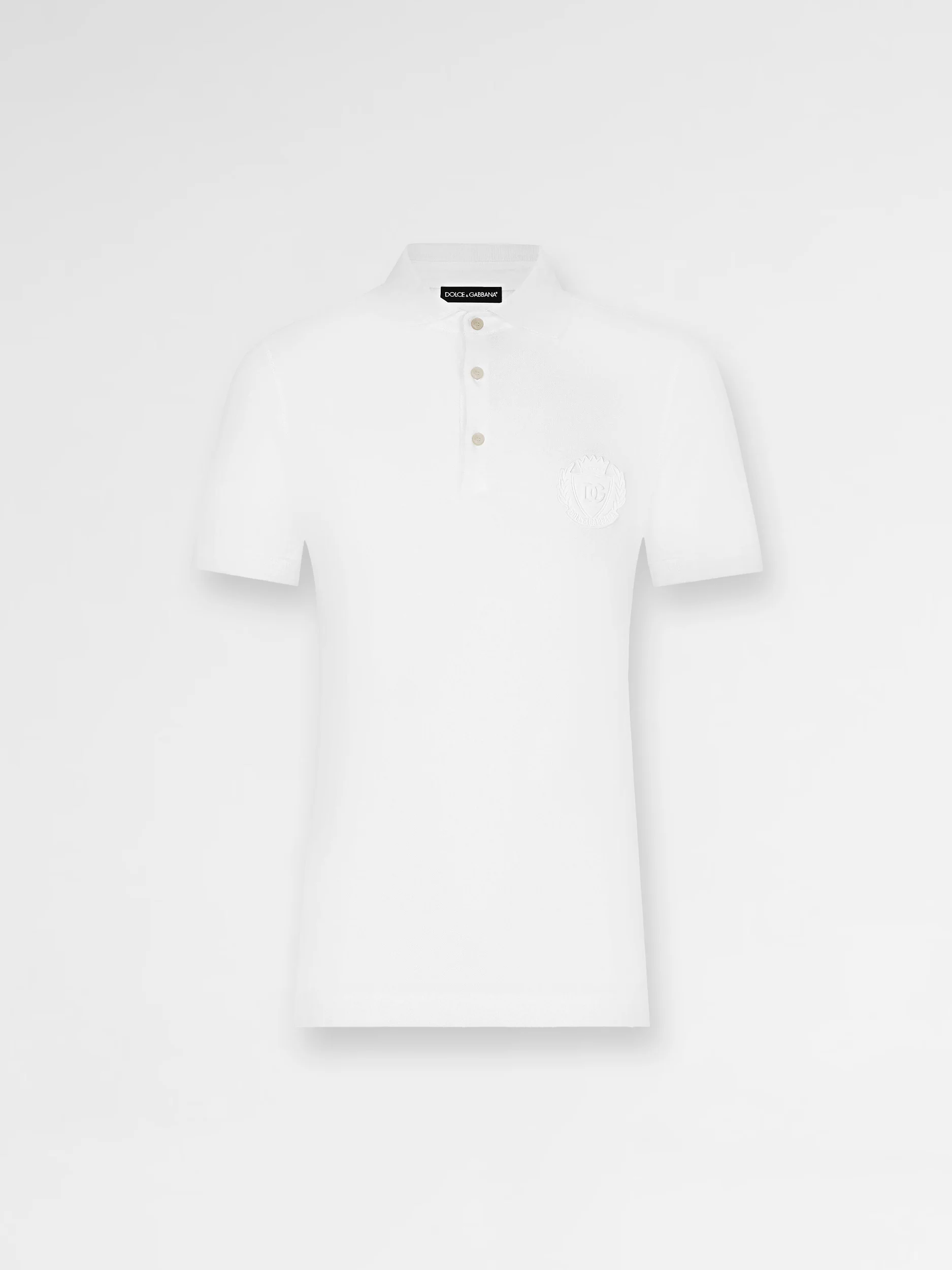 Dolce & Gabbana Cotton polo-shirt with DG logo embroidery - Image 2