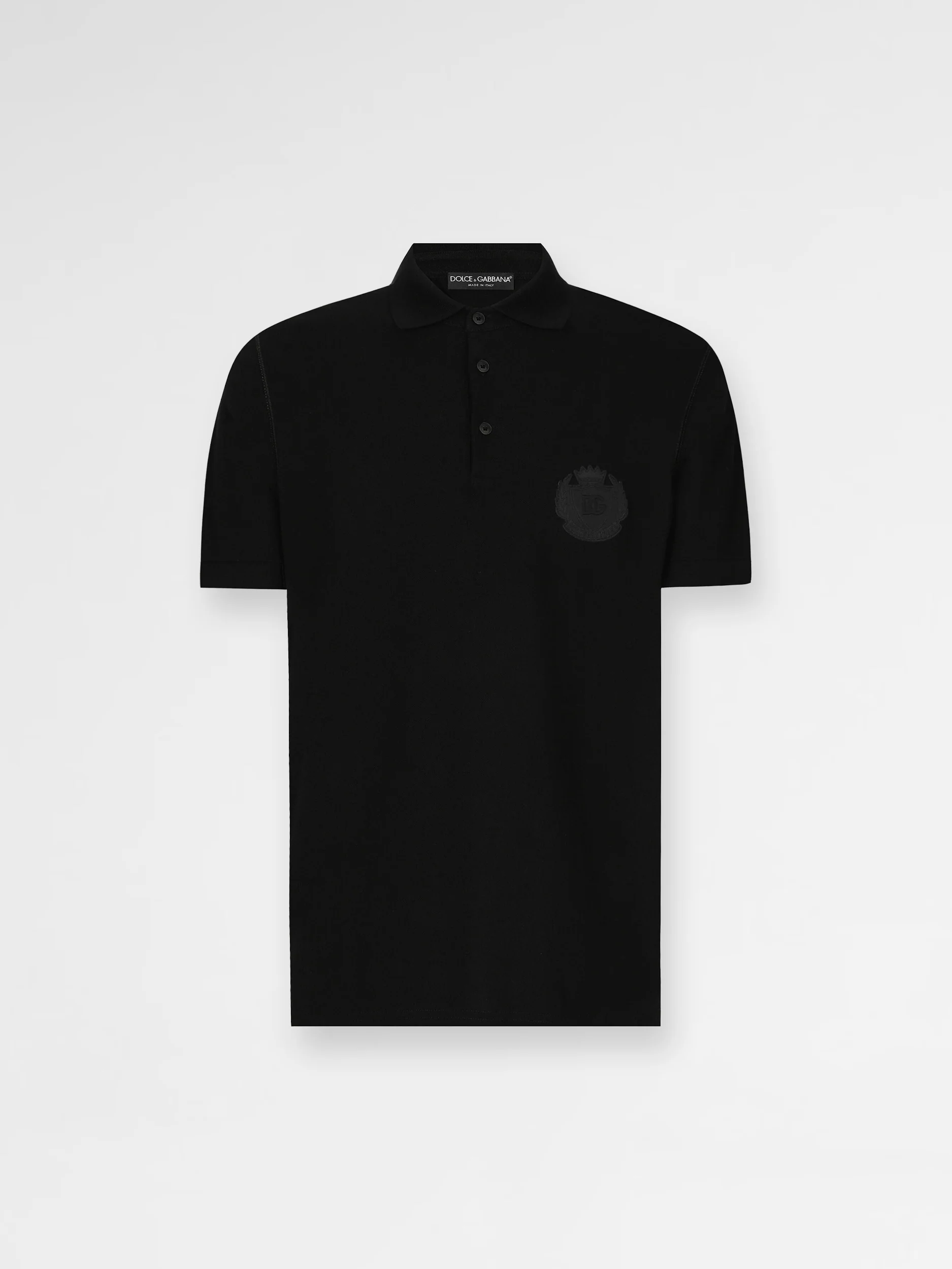 Dolce & Gabbana Cotton polo-shirt with DG logo embroidery - Image 2