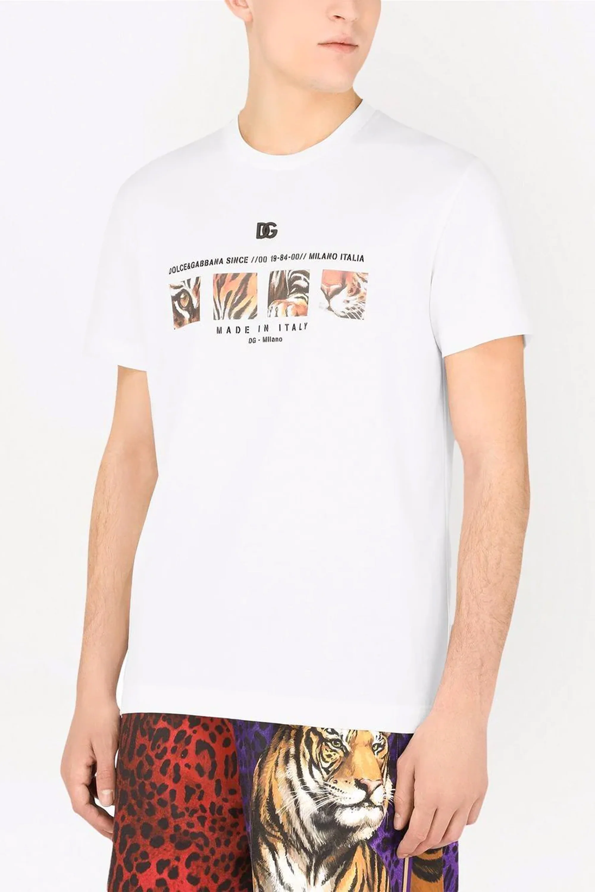 Dolce & Gabbana Cotton T-shirt with DG - Image 3