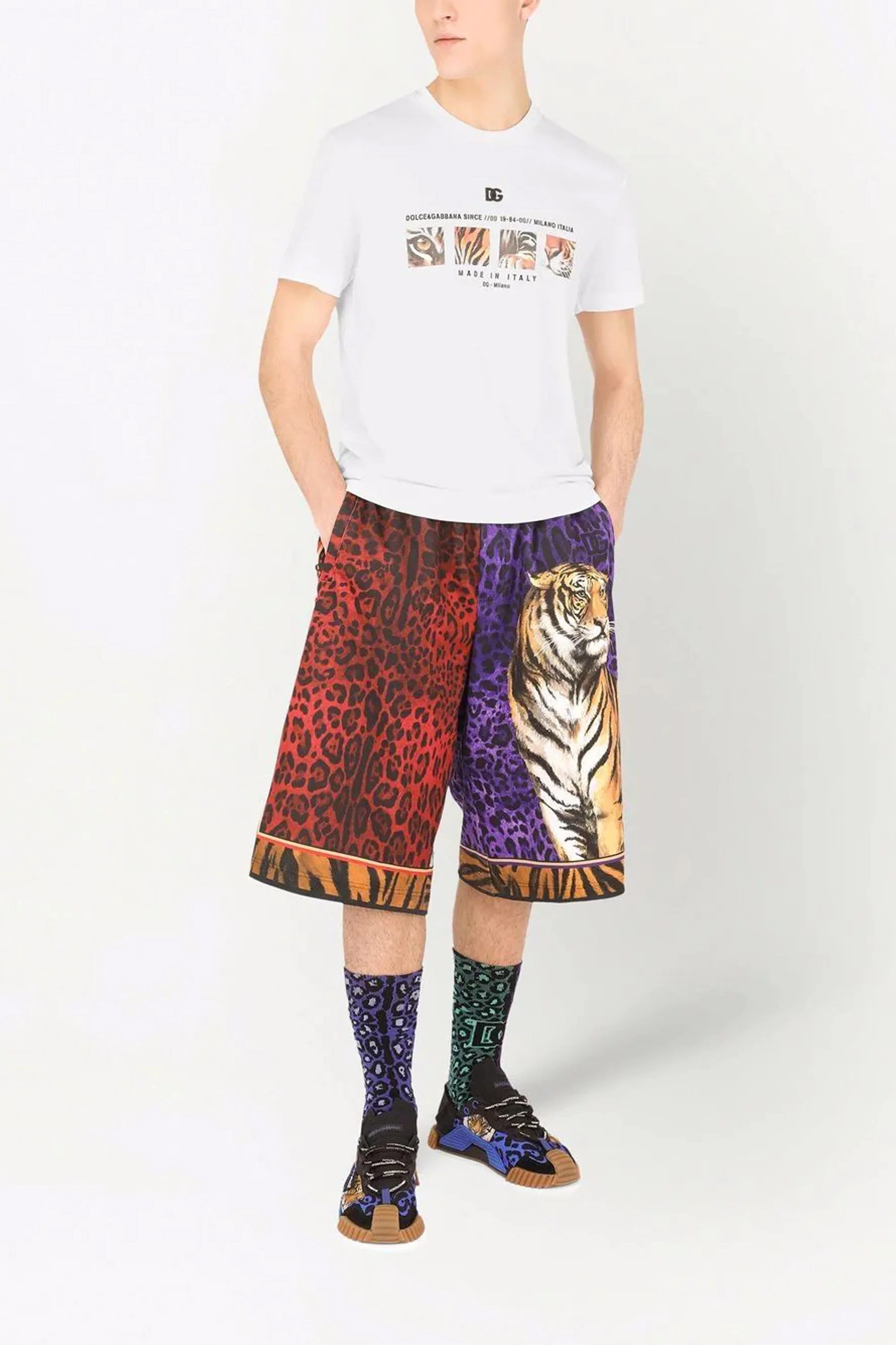 Dolce & Gabbana Cotton T-shirt with DG - Image 5