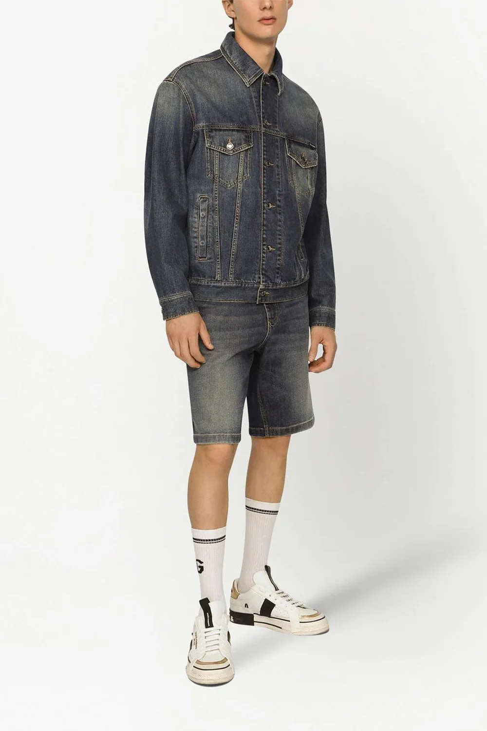 Dolce & Gabbana DG Essentials stretch denim shorts Jeans - Image 4