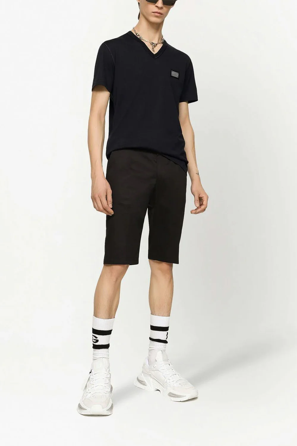 Dolce & Gabbana DG Essentials V-neck T-shirt - Image 3