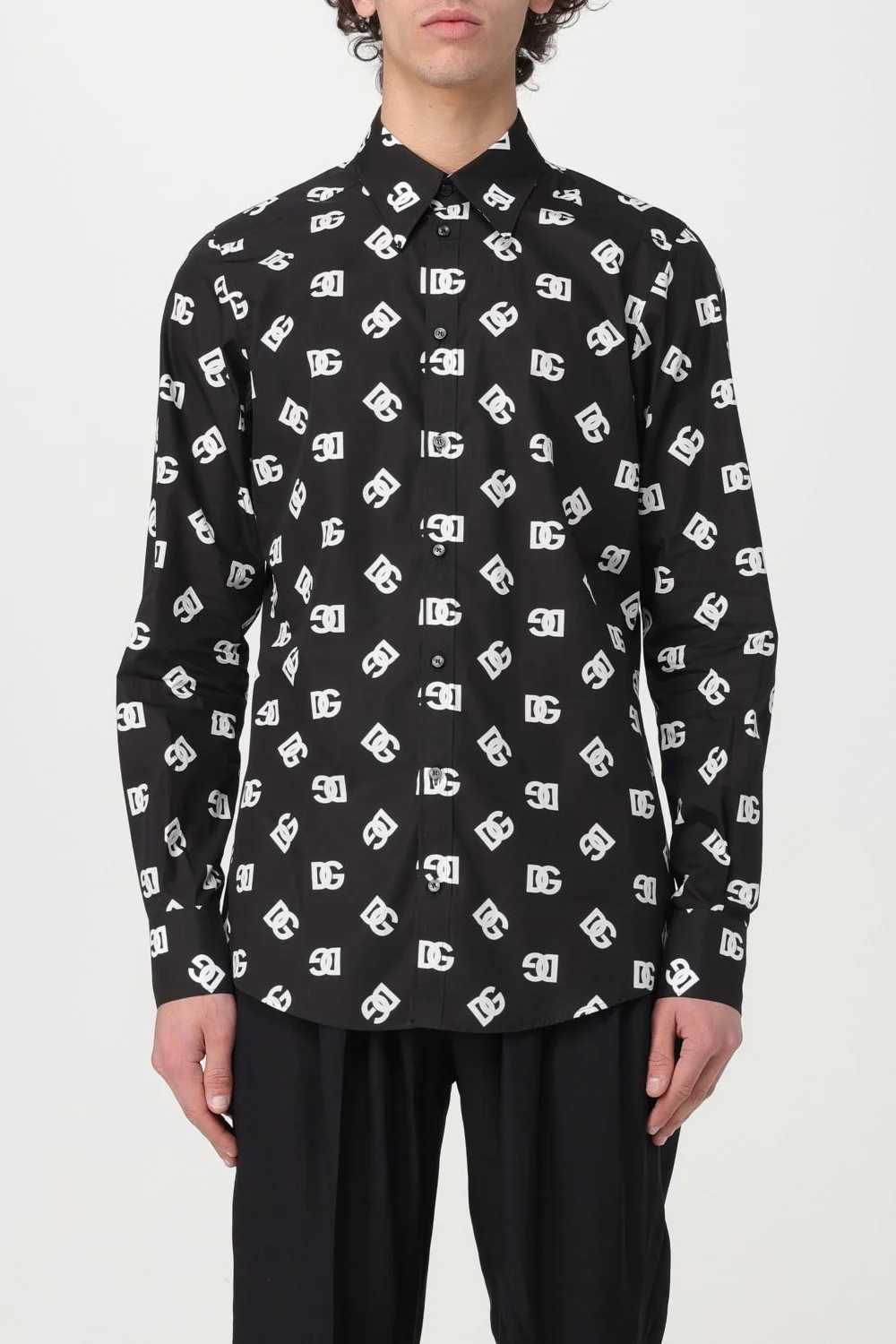 Dolce & Gabbana DG logo-print cotton shirt - Image 3