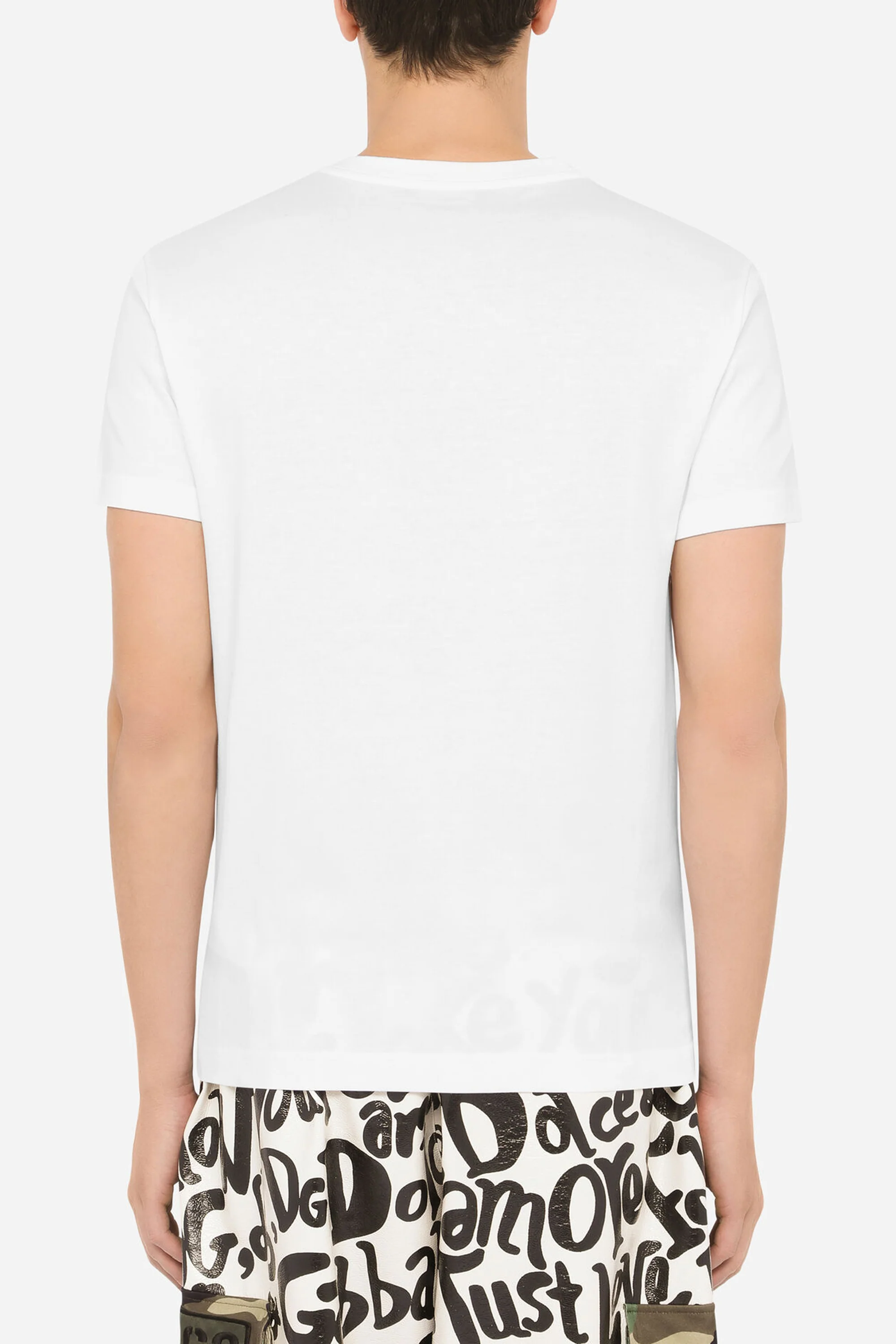 Dolce & Gabbana DG logo print white T-shirt - Image 4
