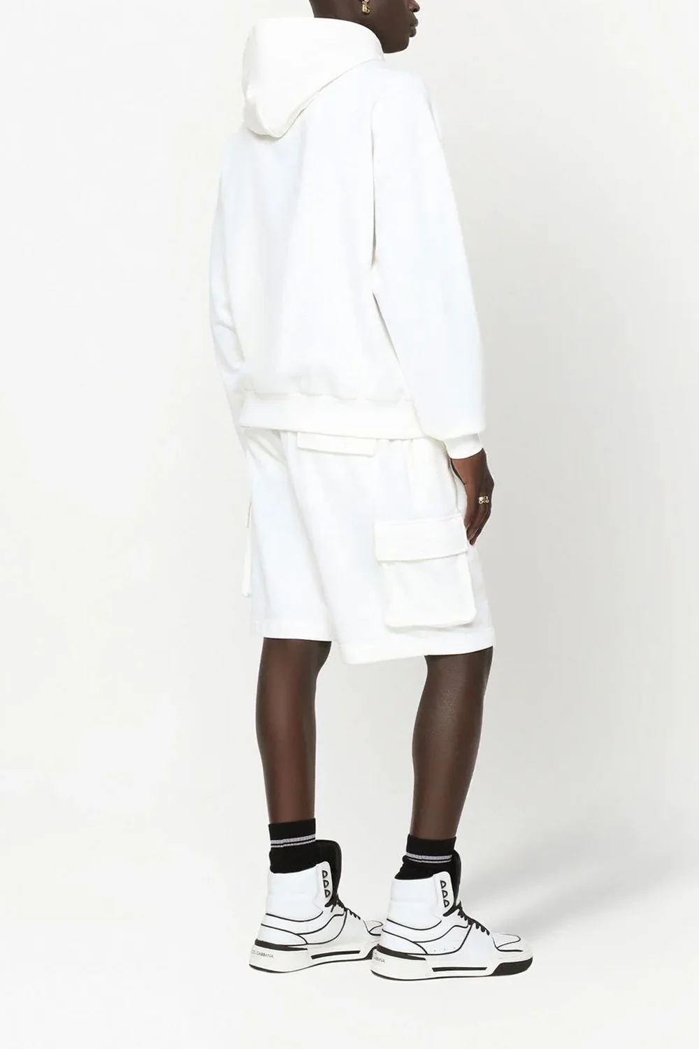 Dolce & Gabbana embossed-logo jersey hoodie - Image 4