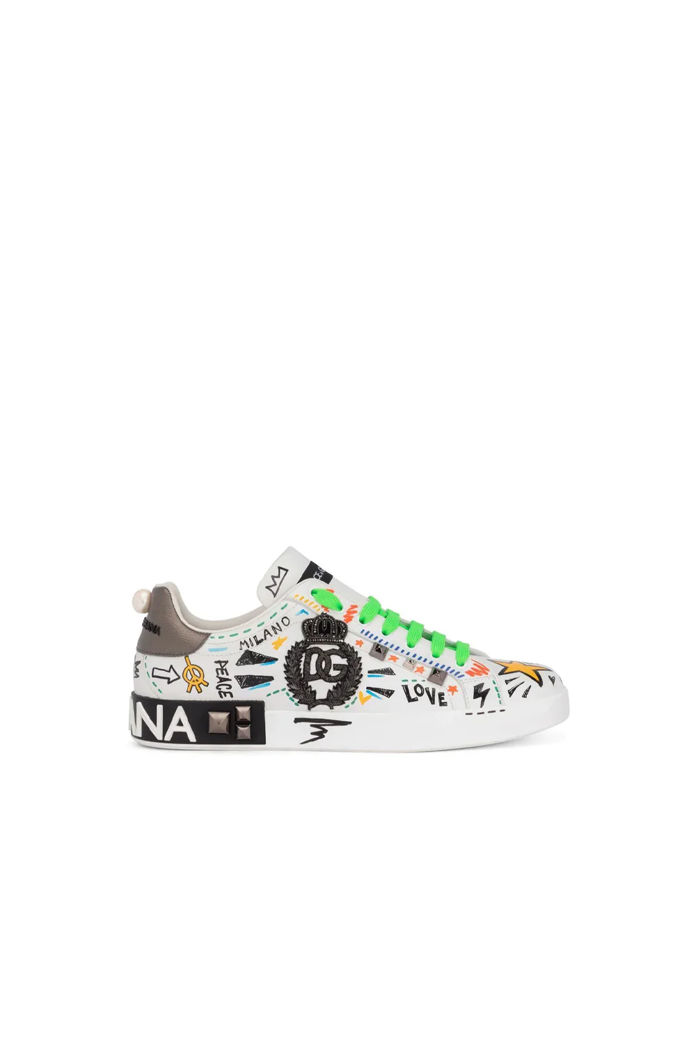 Dolce & Gabbana graffiti-print low-top sneakers