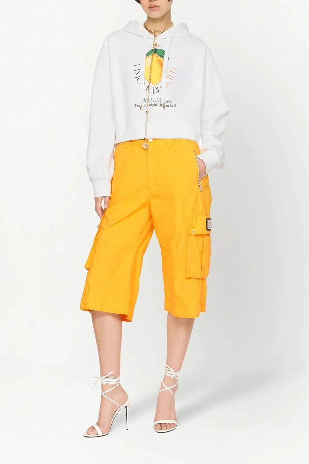 Dolce & Gabbana graphic-print drawstring hoodie - Image 3