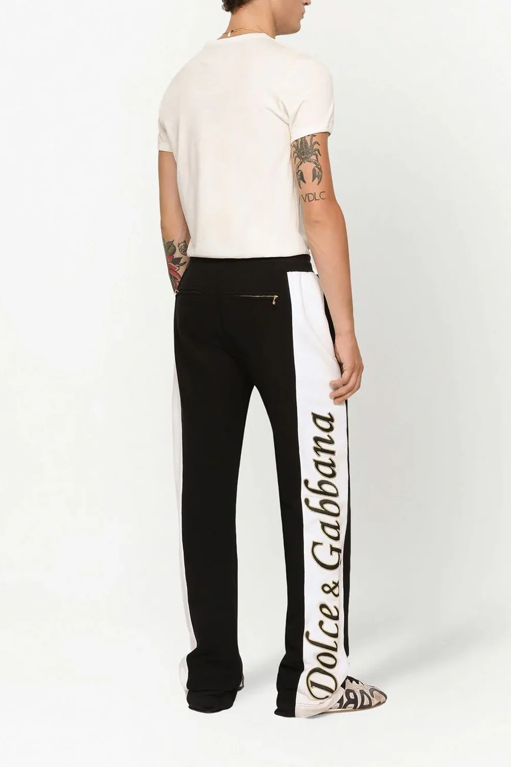 Dolce & Gabbana graphic print V-neck T-shirt - Image 3