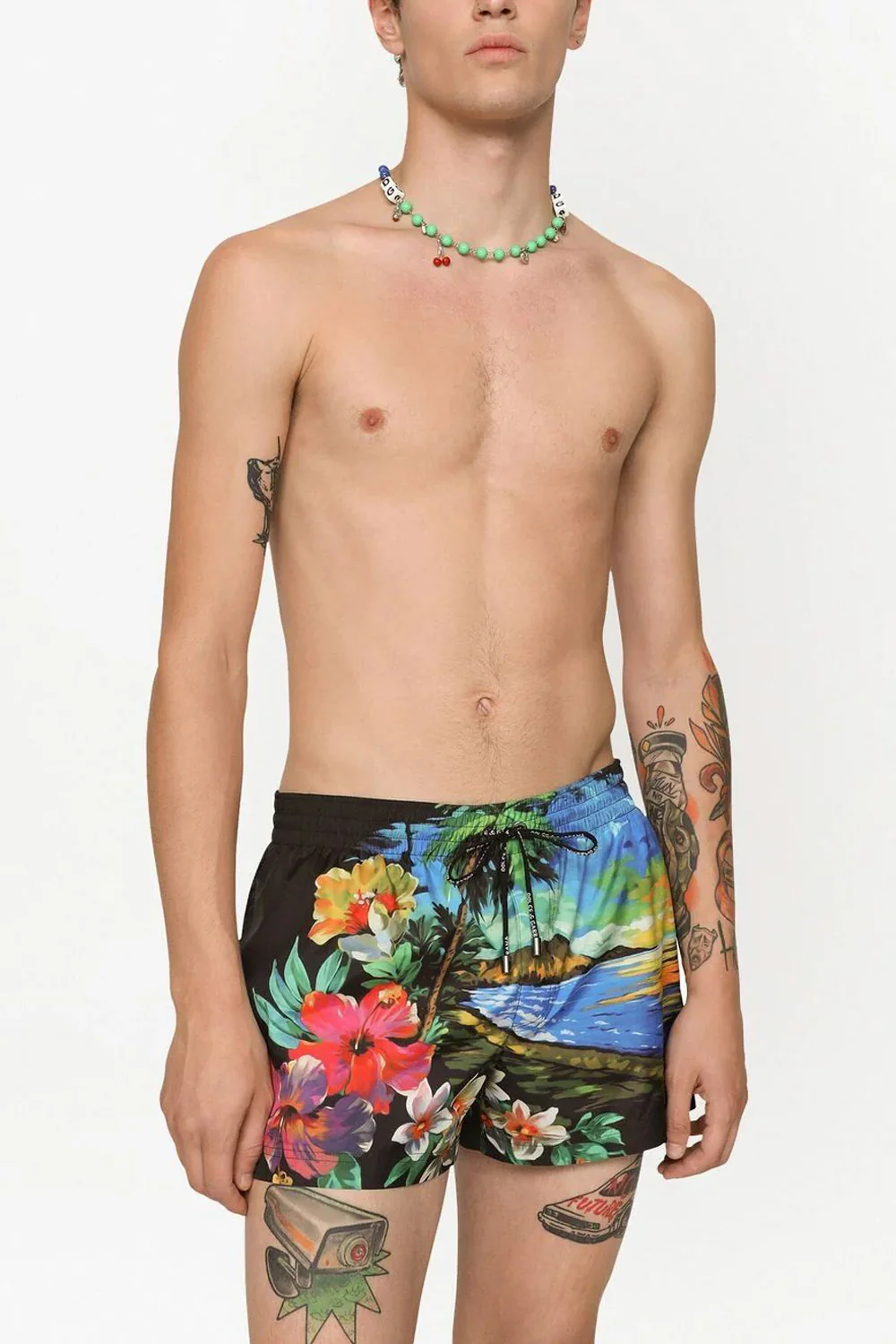 Dolce & Gabbana Hawaiian print swim shorts - Image 3