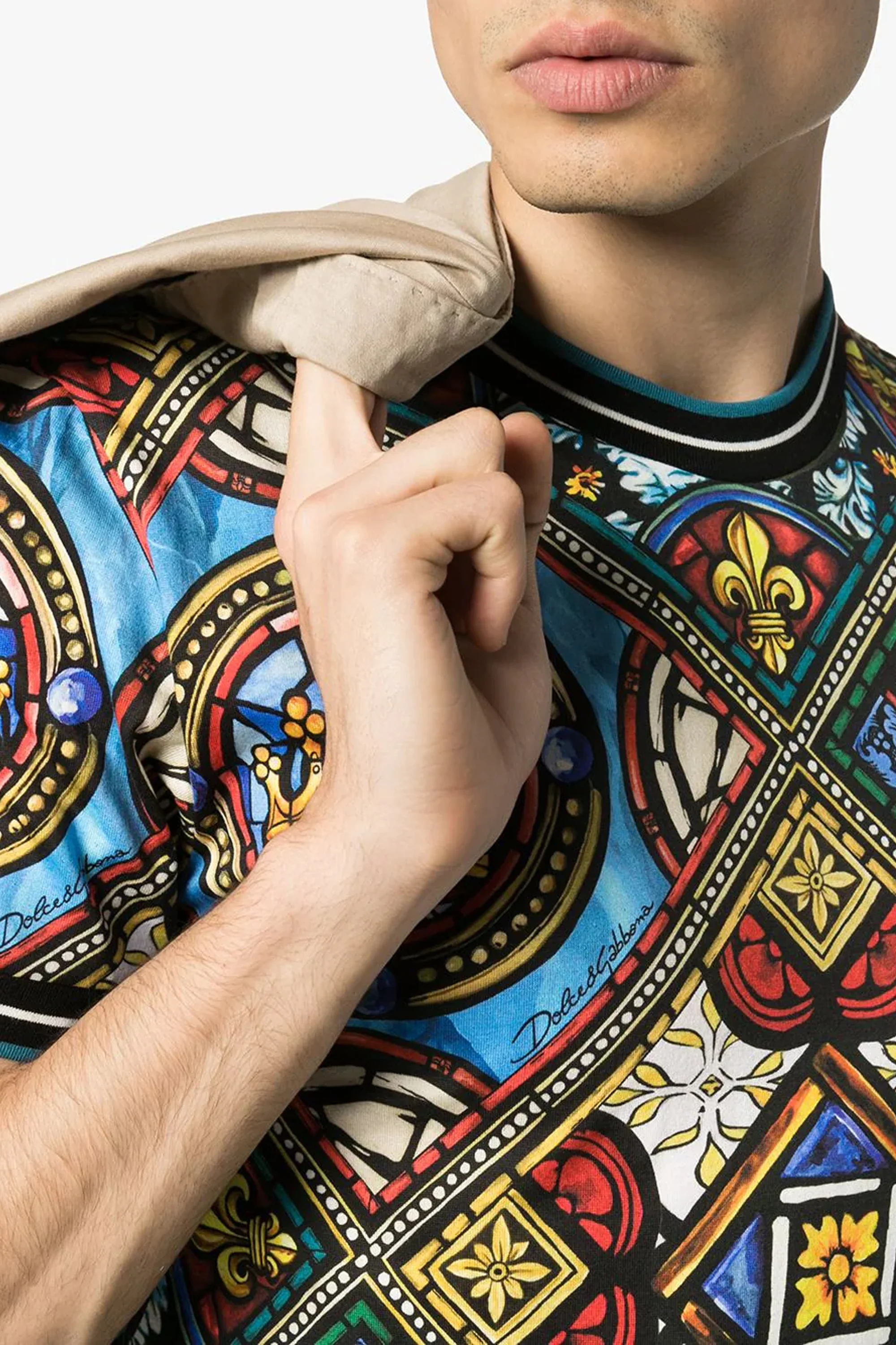 Dolce & Gabbana King's Age printed stretch cotton T-shirt - Image 3