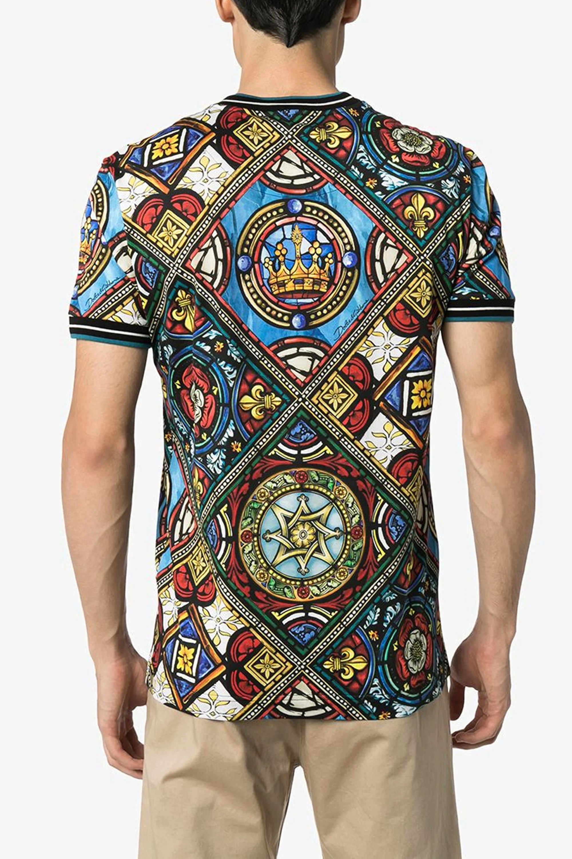 Dolce & Gabbana King's Age printed stretch cotton T-shirt - Image 5