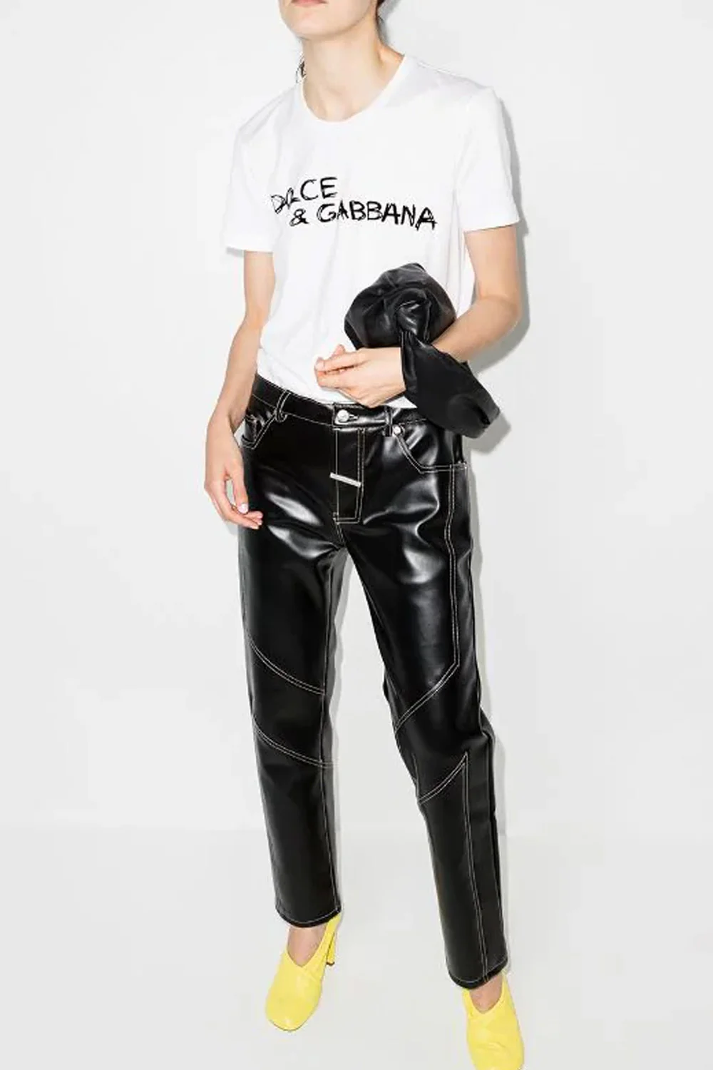 Dolce & Gabbana Lettering Print short-sleeve T-shirt - Image 3